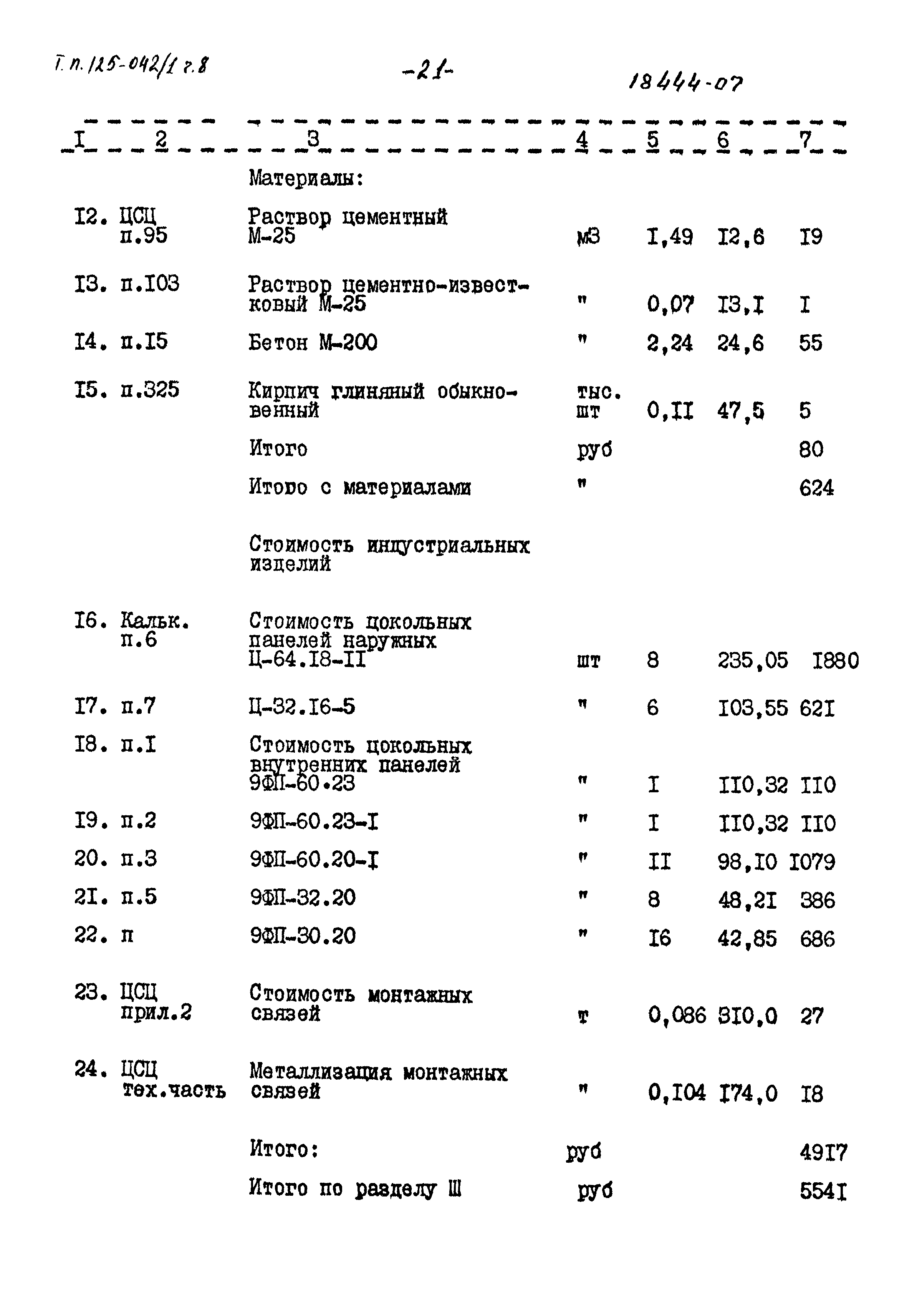 Типовой проект 125-042/1