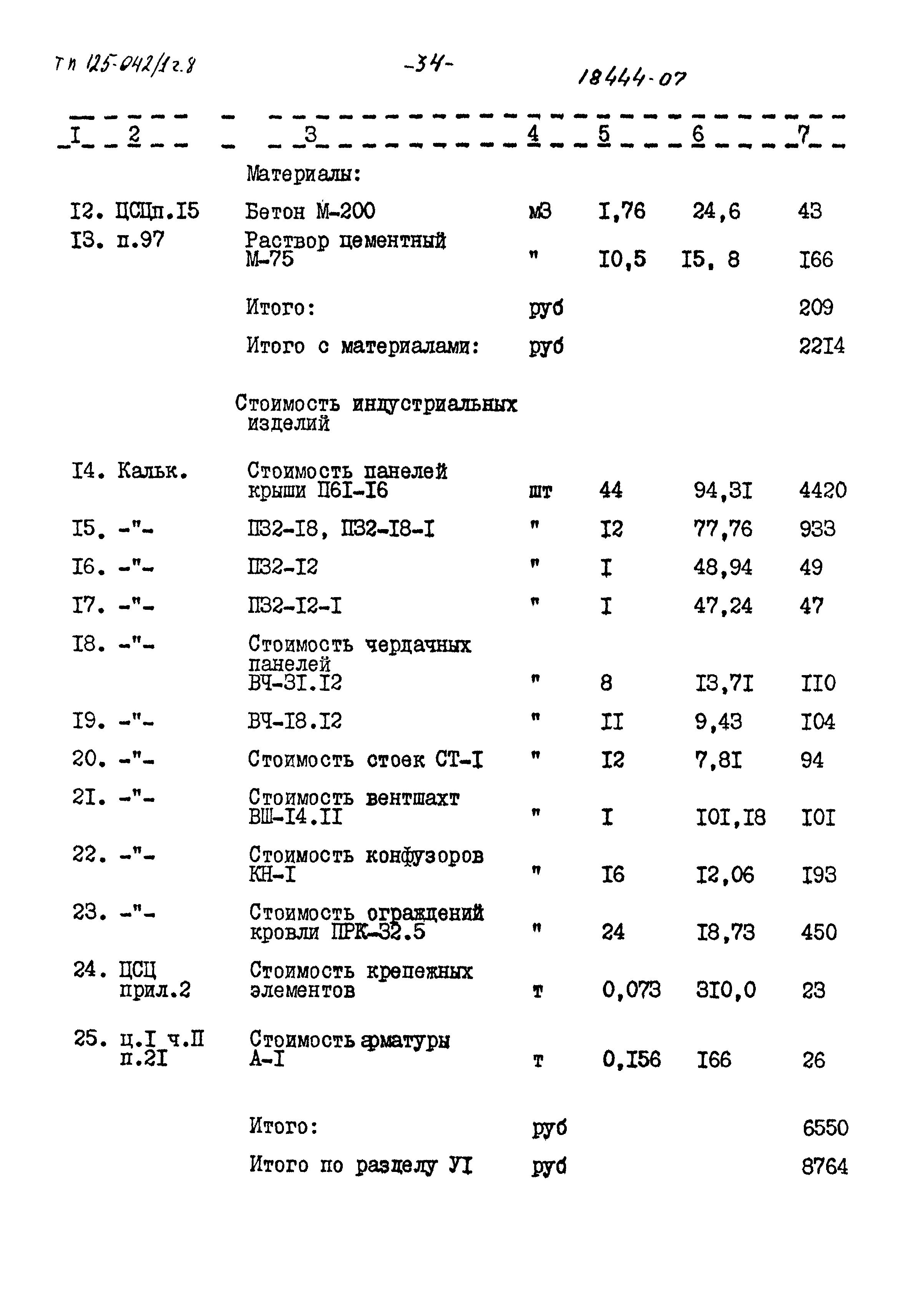 Типовой проект 125-042/1