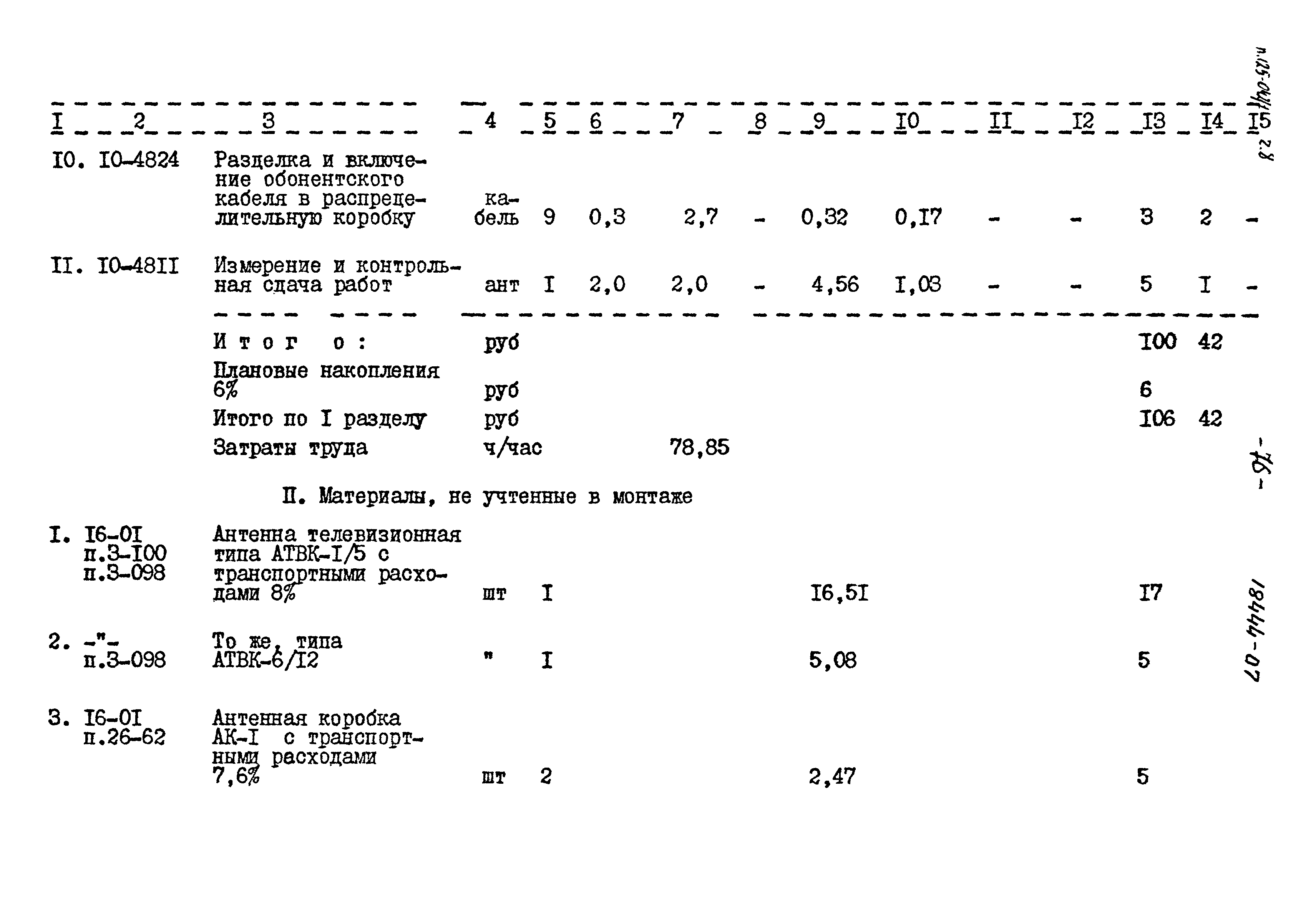 Типовой проект 125-042/1