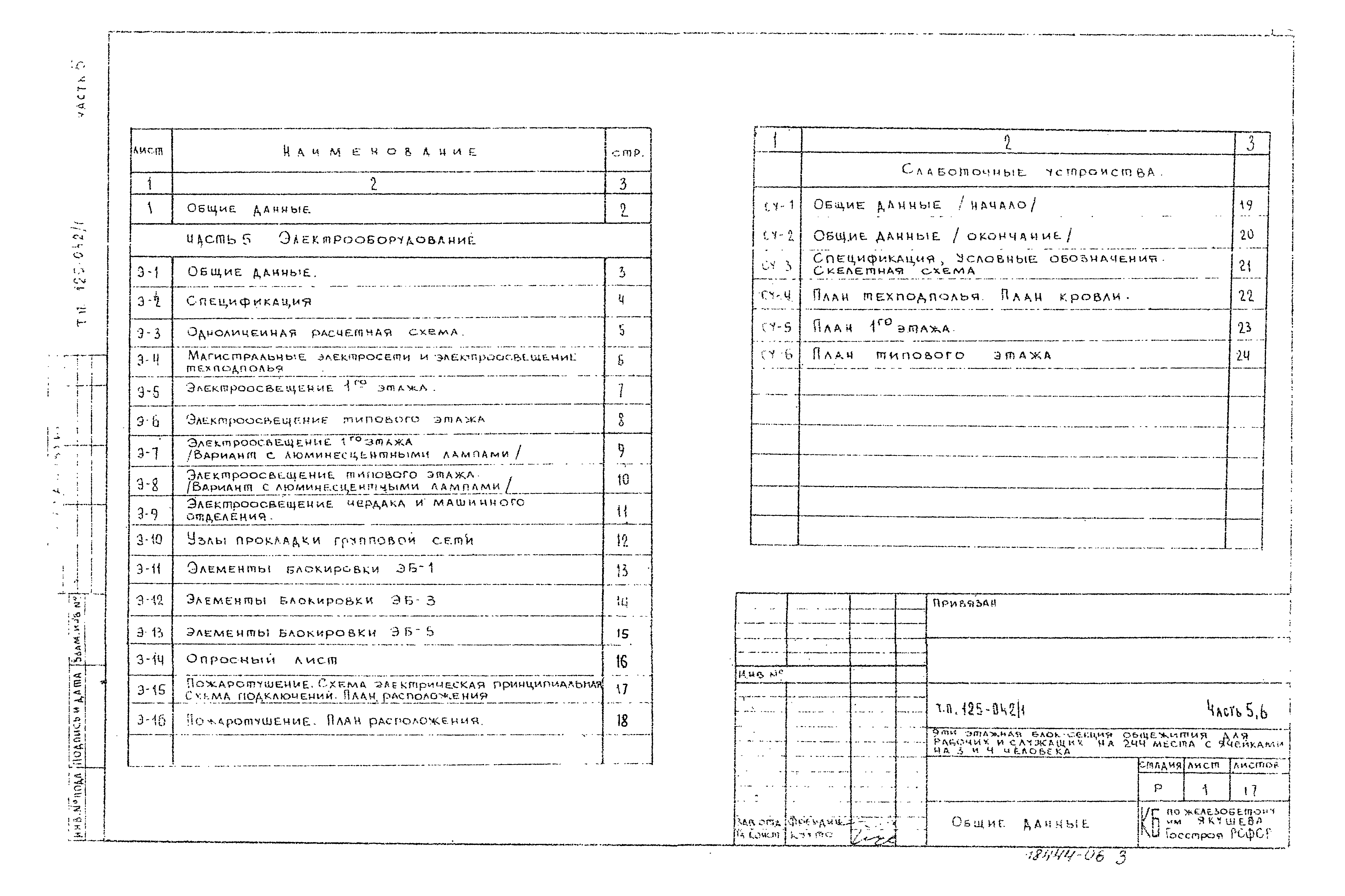 Типовой проект 125-042/1