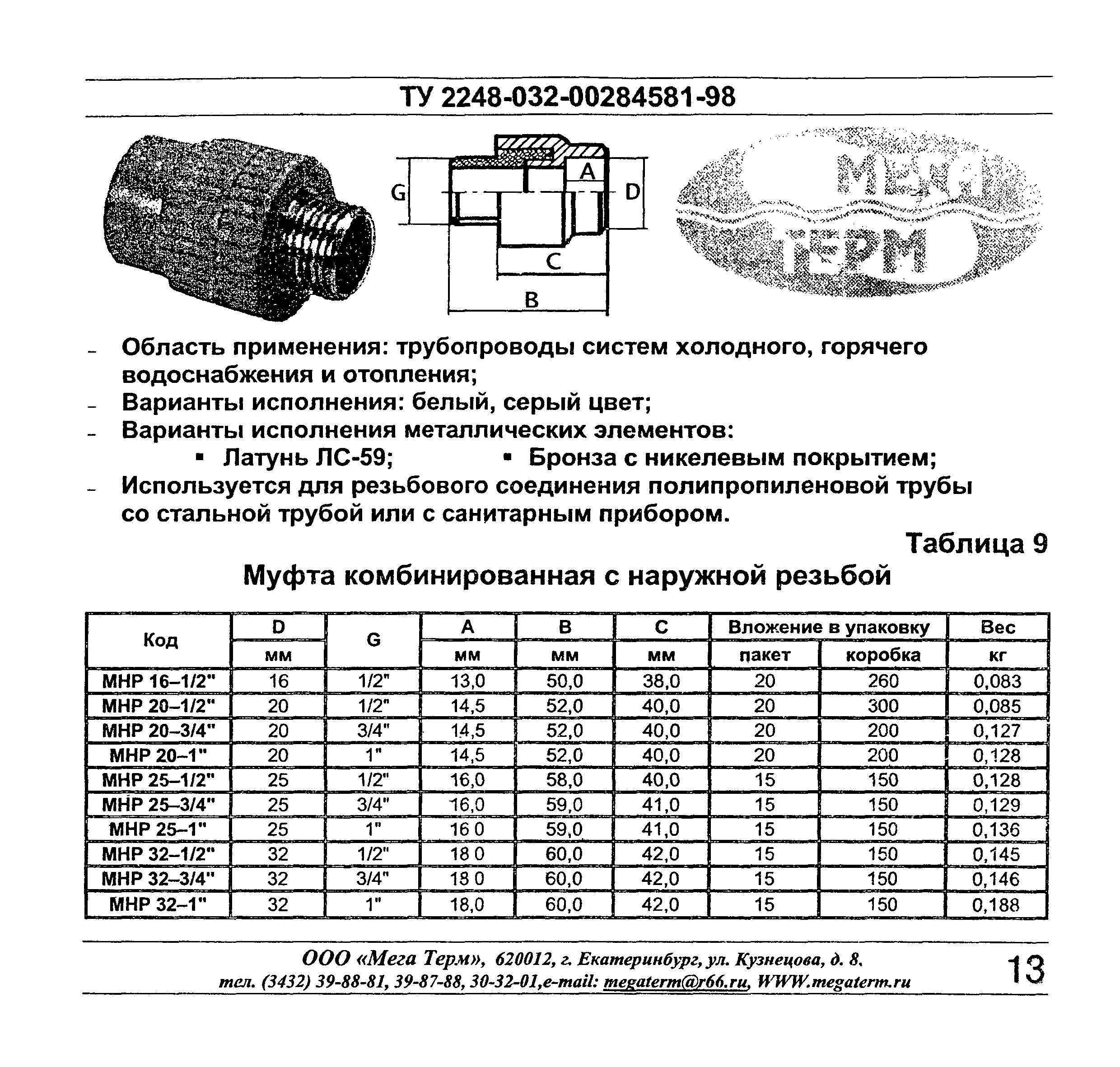 ТУ 2248-032-00284581-98