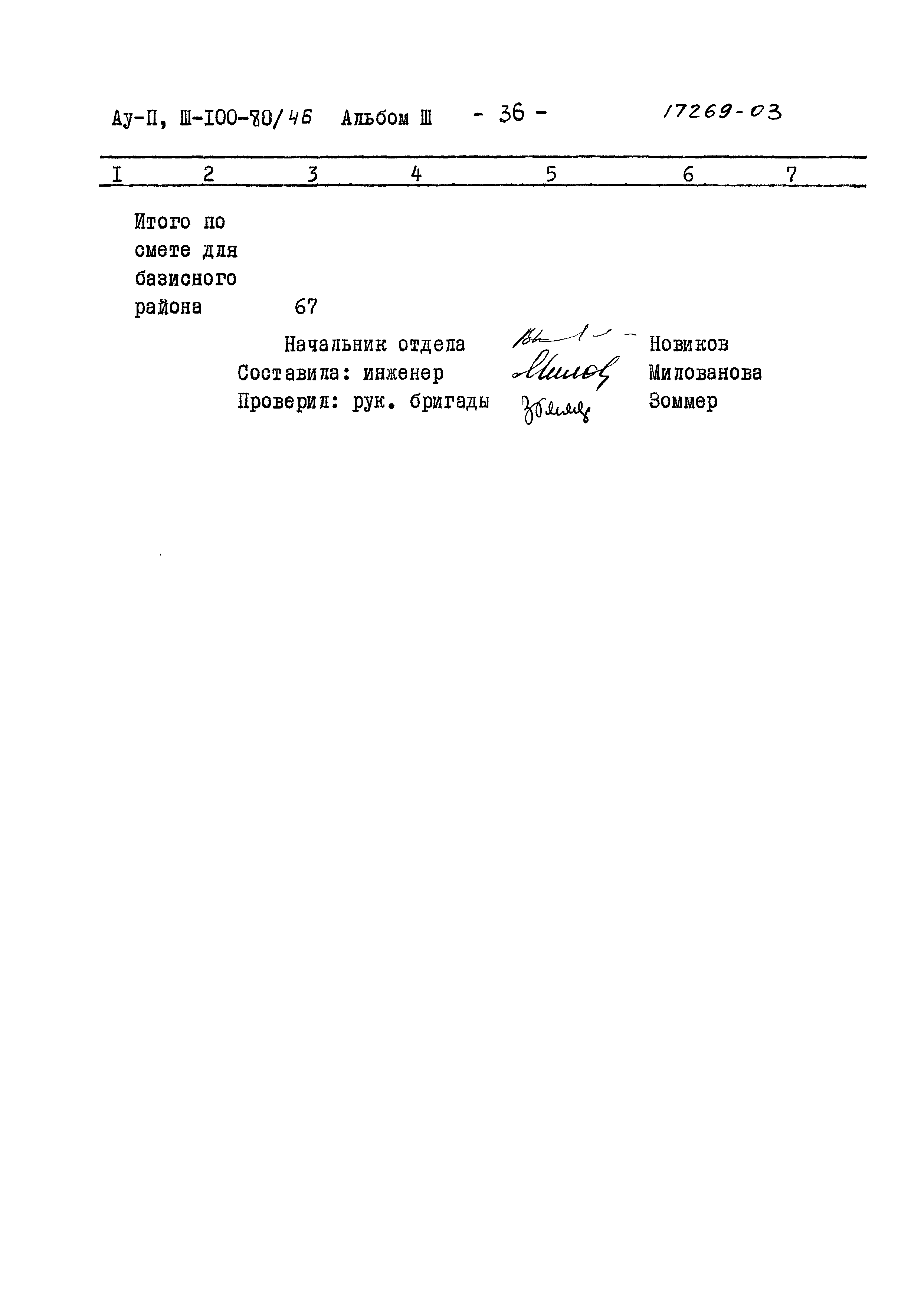 Типовой проект Ау-II,III-100-80/46