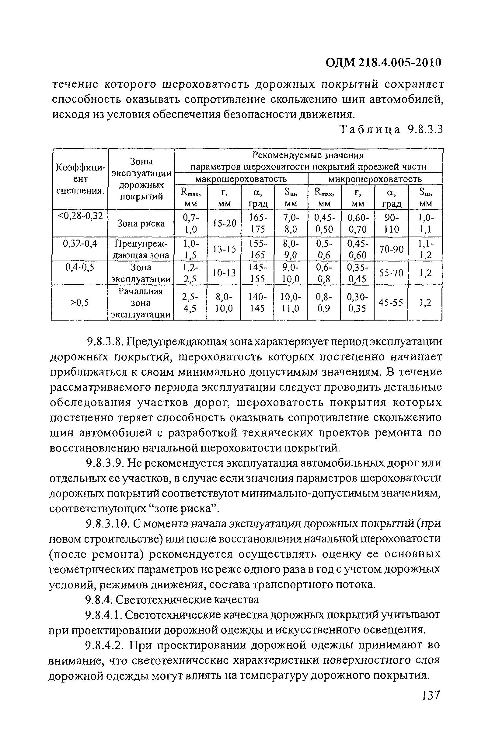 ОДМ 218.4.005-2010