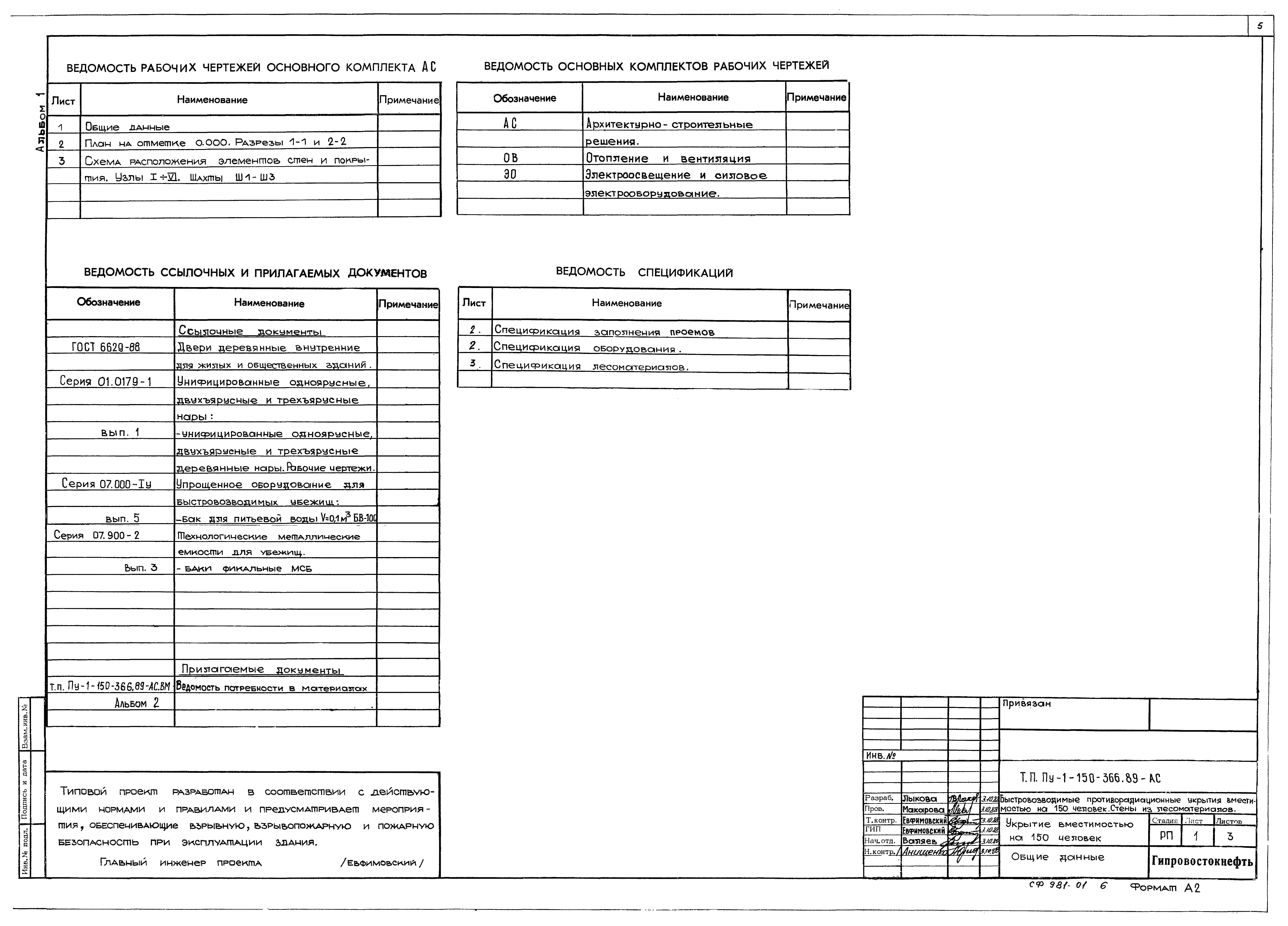 Типовой проект Пу-1-150-366.89