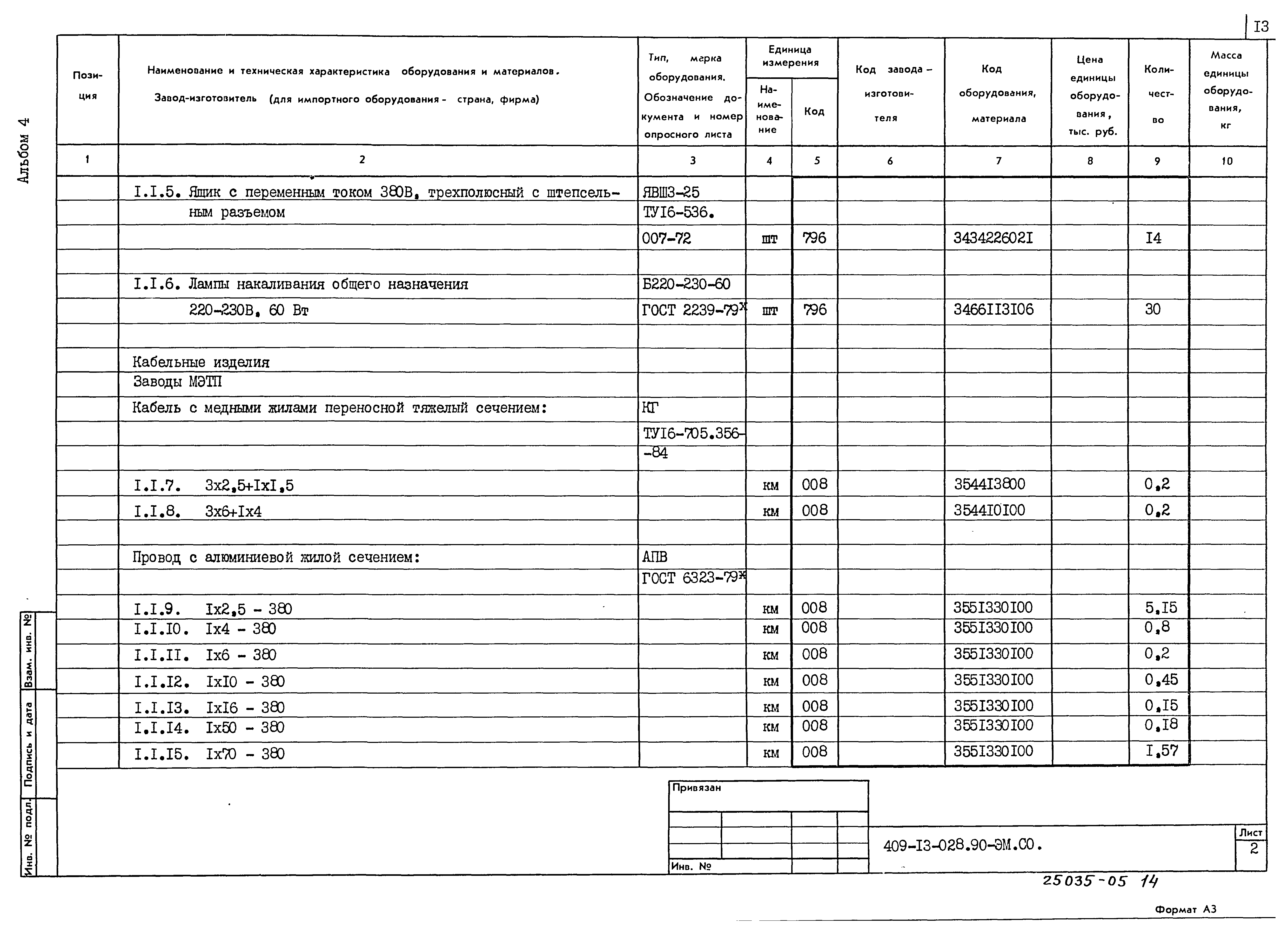 Типовые проектные решения 409-13-028.90