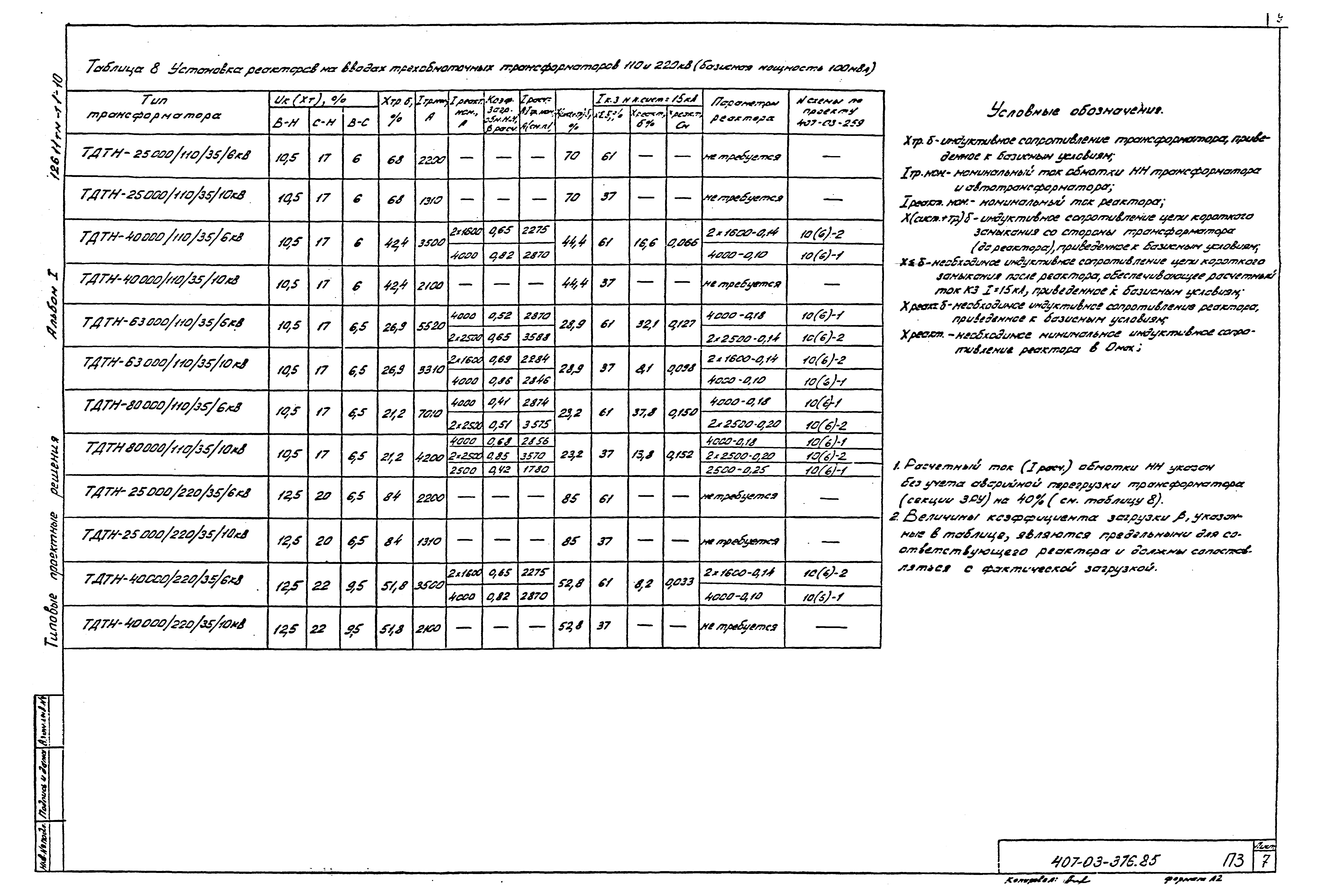 Типовые проектные решения 407-03-376.85