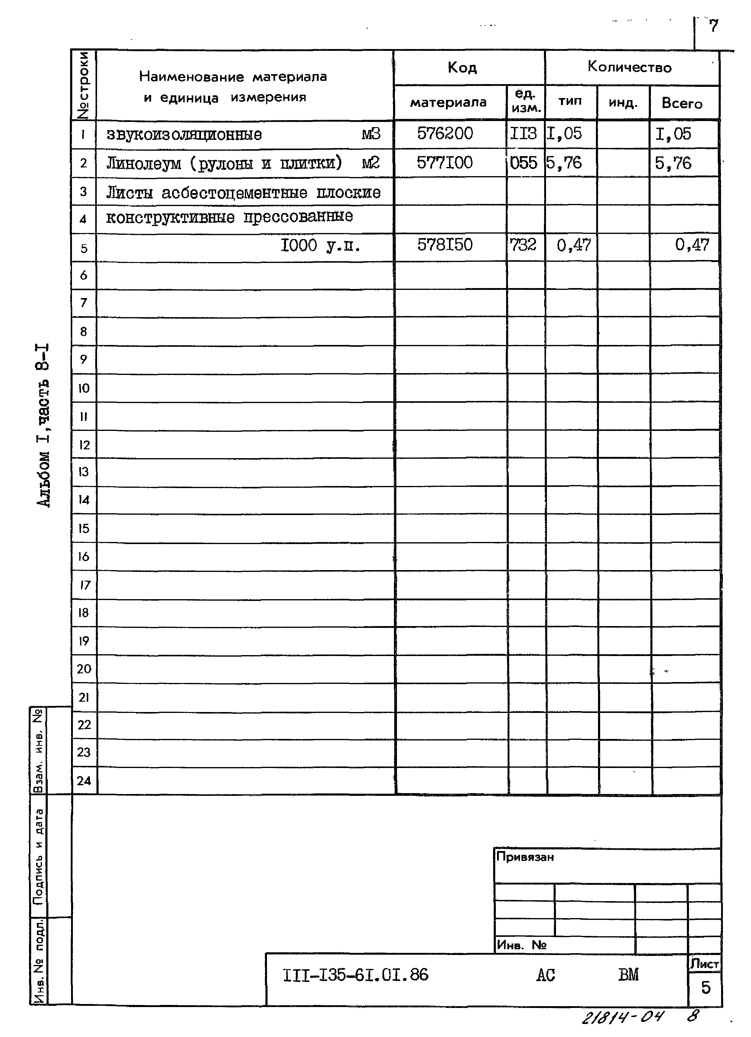 Типовой проект 111-135-61.01.86