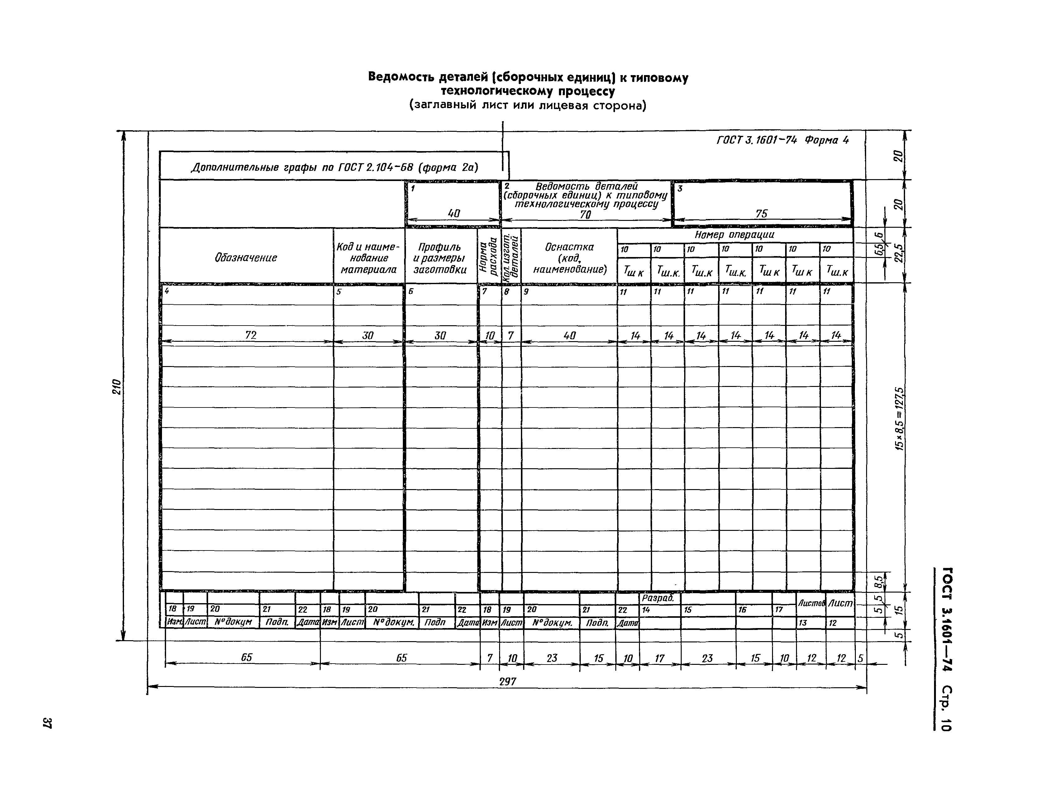 ГОСТ 3.1601-74