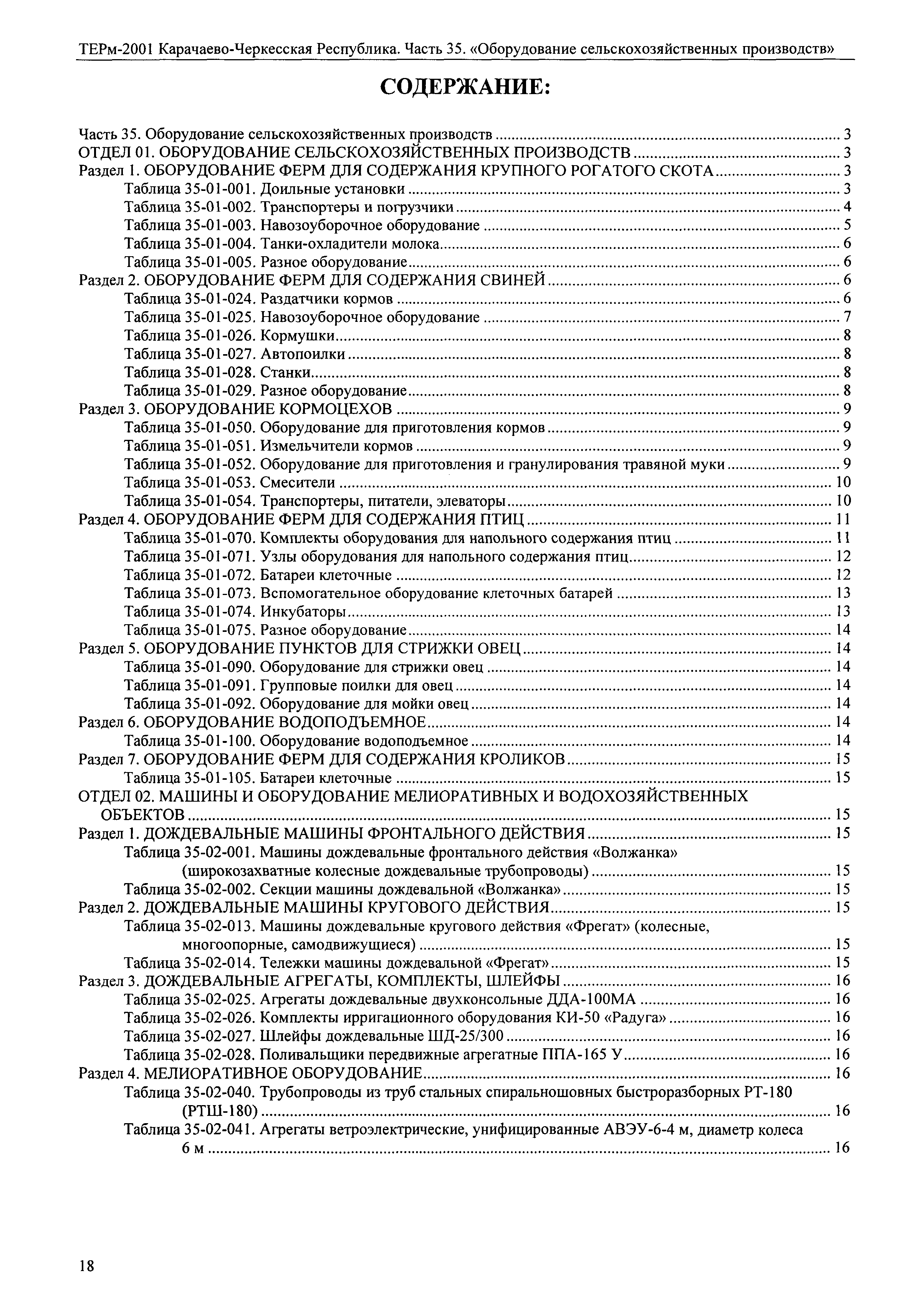 ТЕРм Карачаево-Черкесская Республика 35-2001