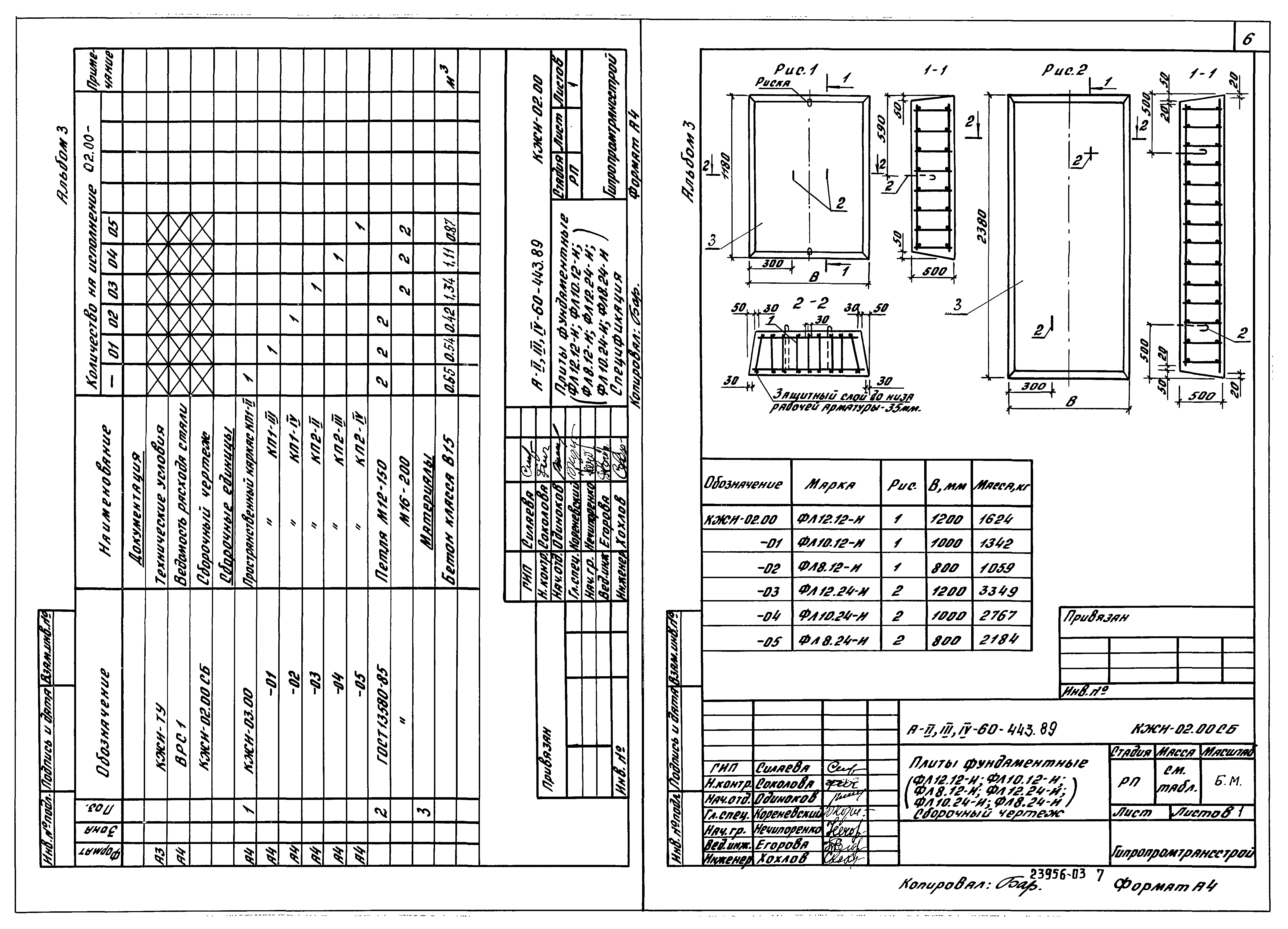 Типовой проект А-II,III,IV-60-443.89