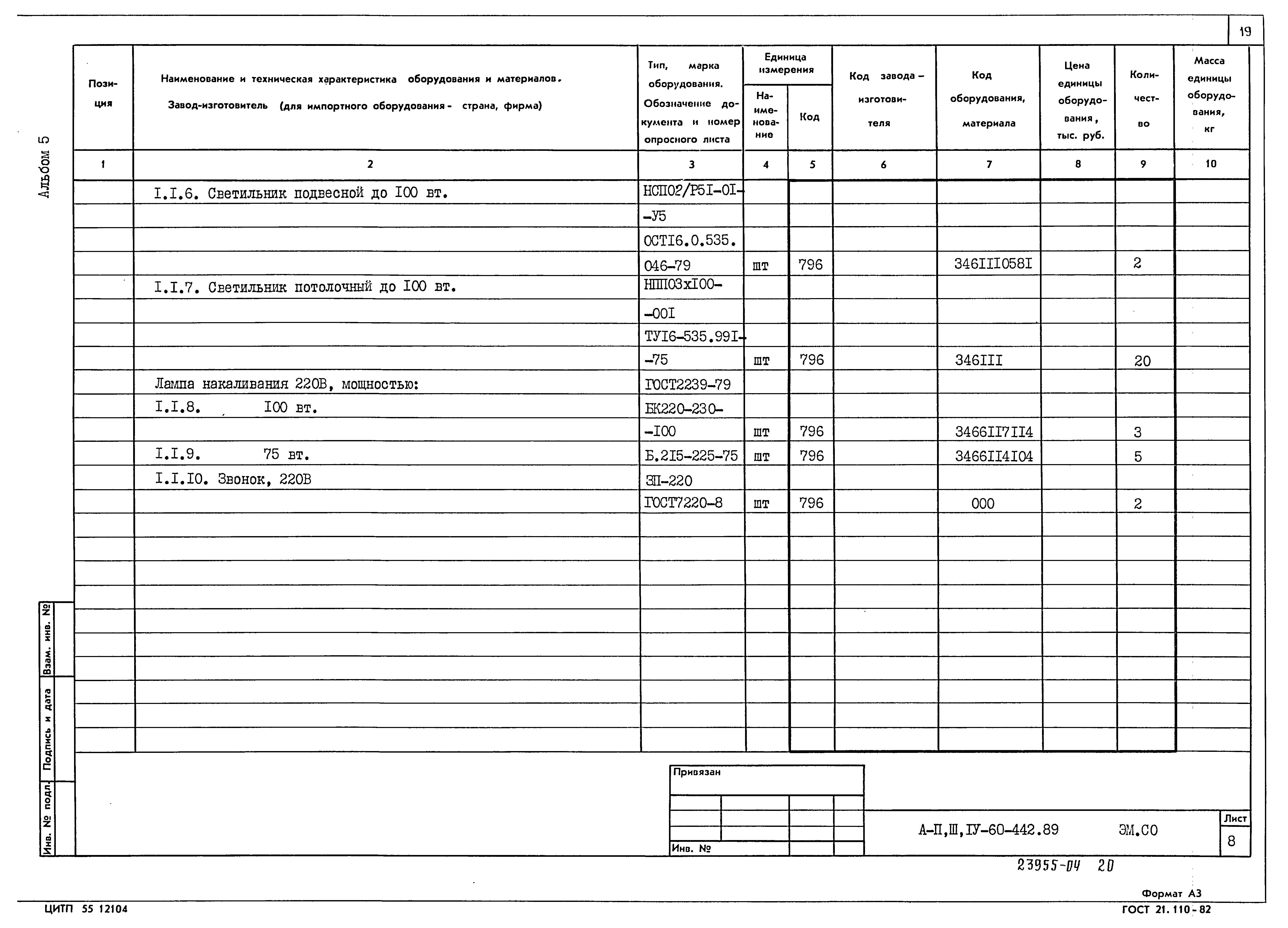 Типовой проект А-II,III,IV-60-442.89