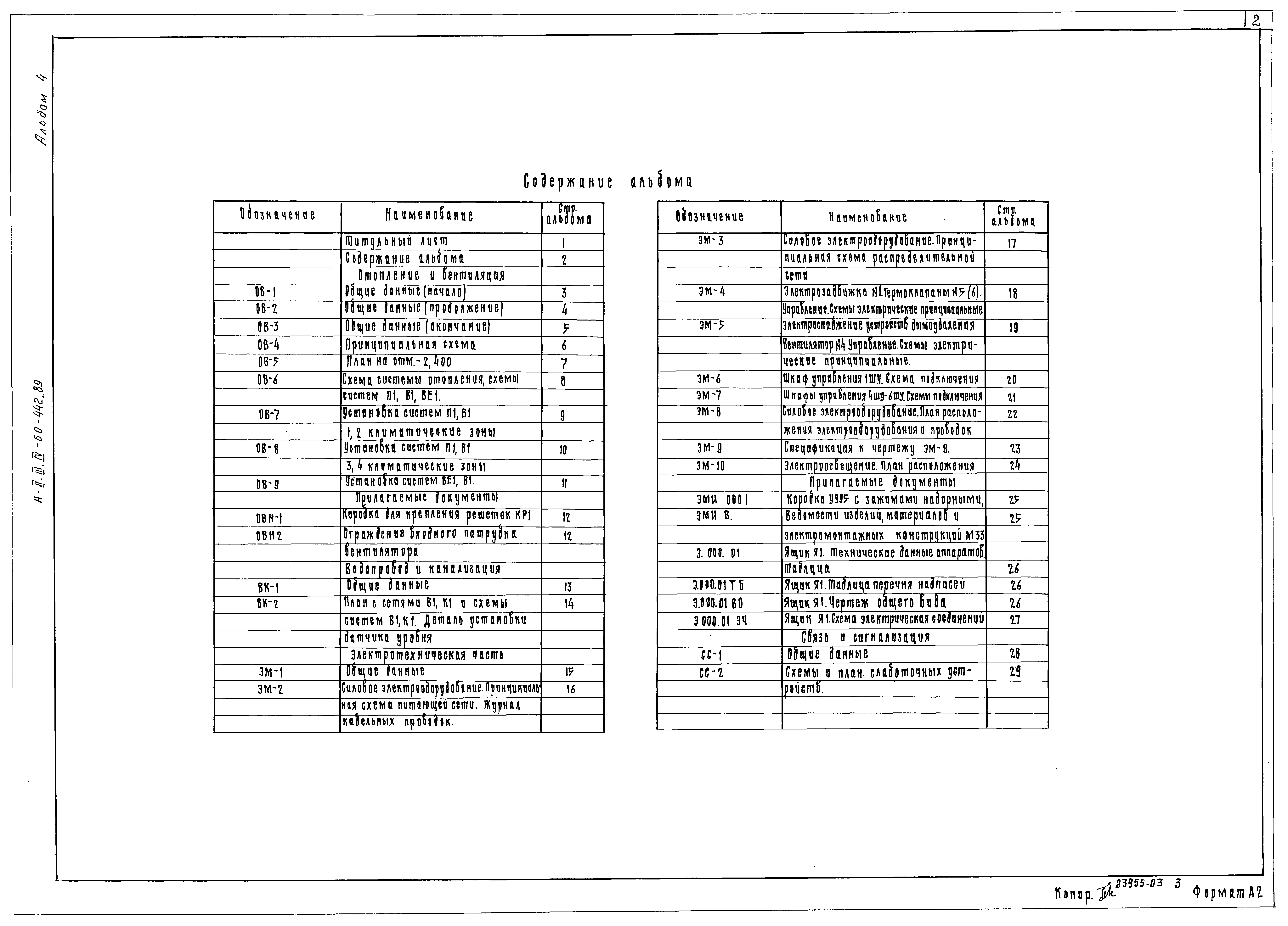 Типовой проект А-II,III,IV-60-442.89