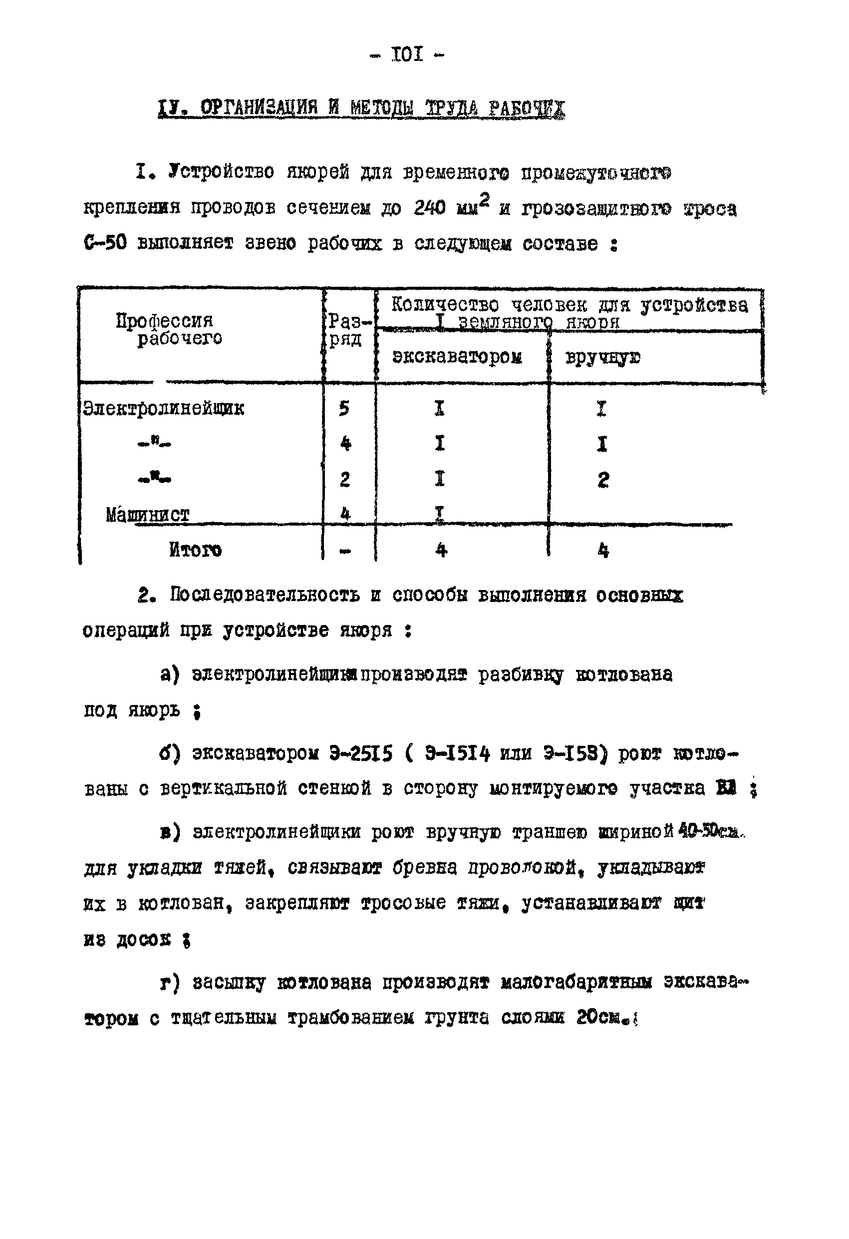 Технологическая карта К-V-18-4