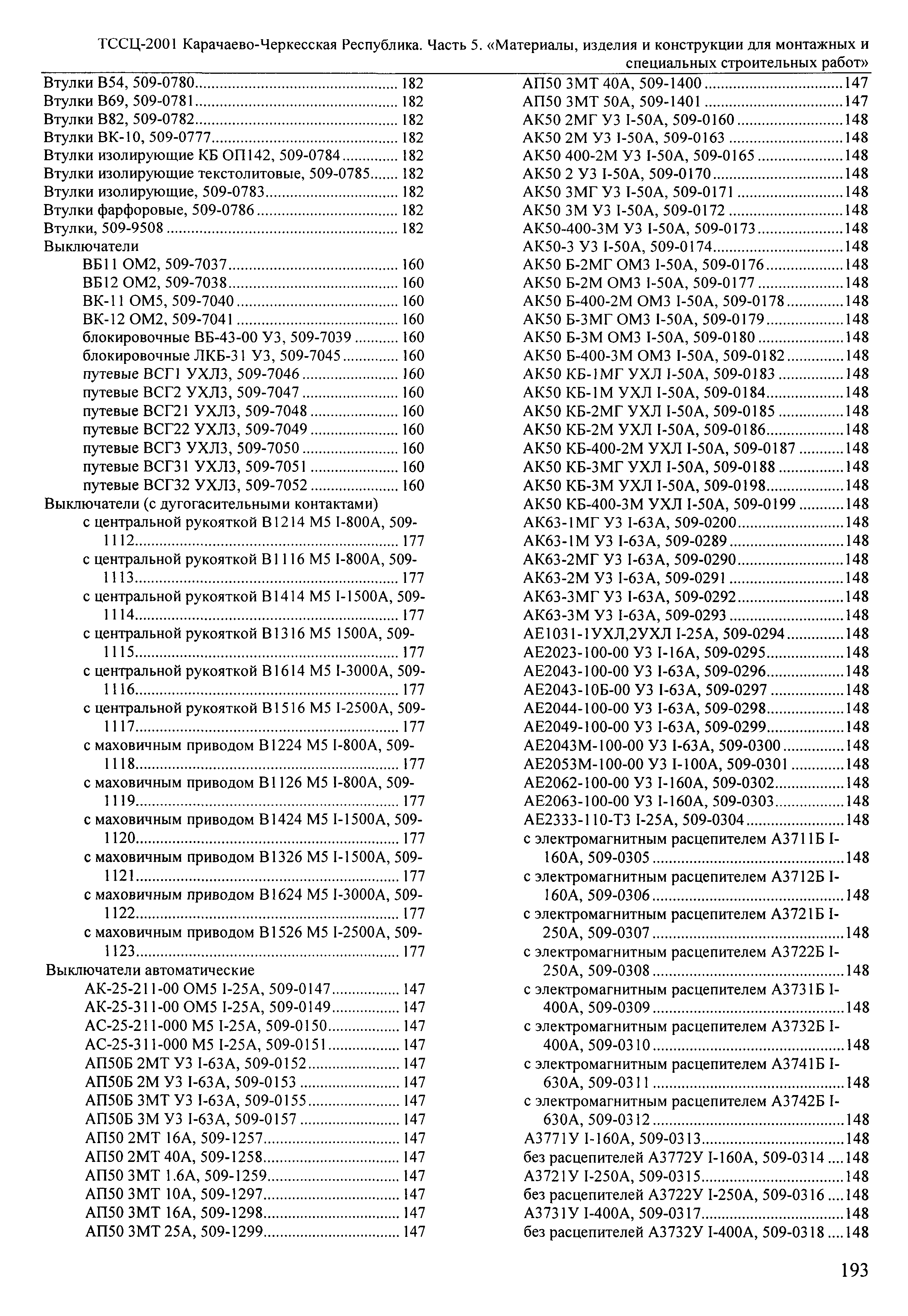 ТССЦ Карачаево-Черкесская Республика 05-2001