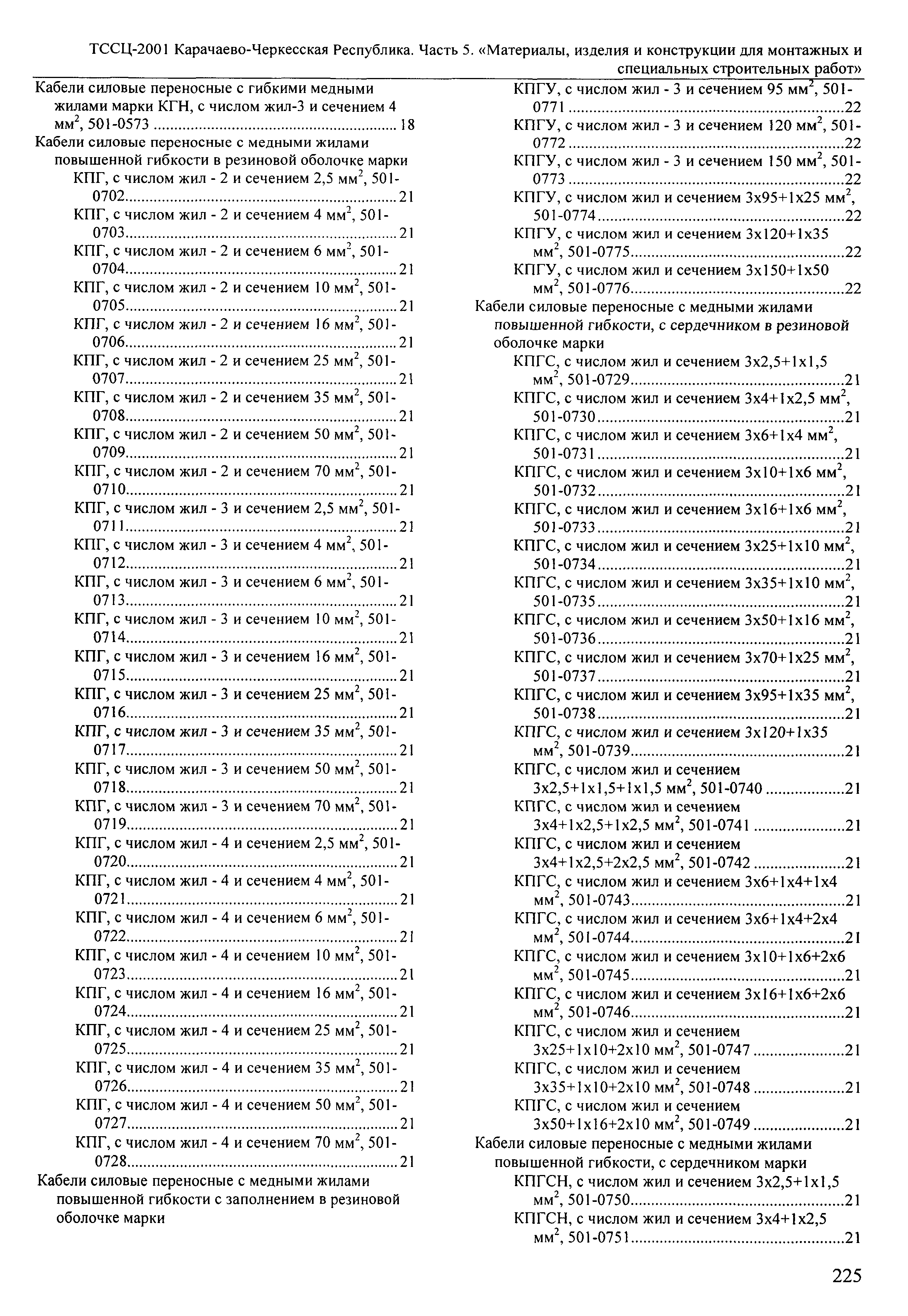 ТССЦ Карачаево-Черкесская Республика 05-2001