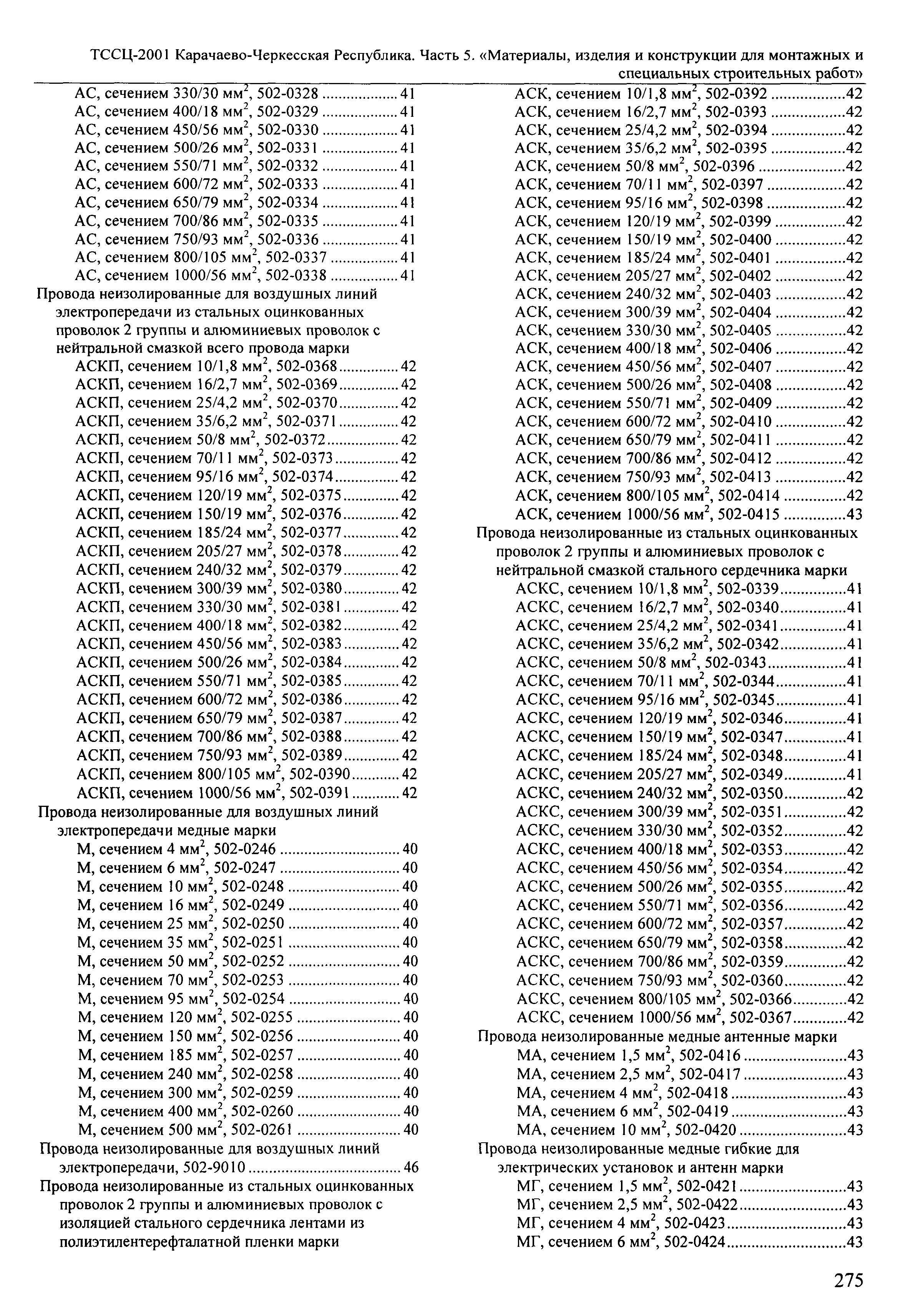 ТССЦ Карачаево-Черкесская Республика 05-2001