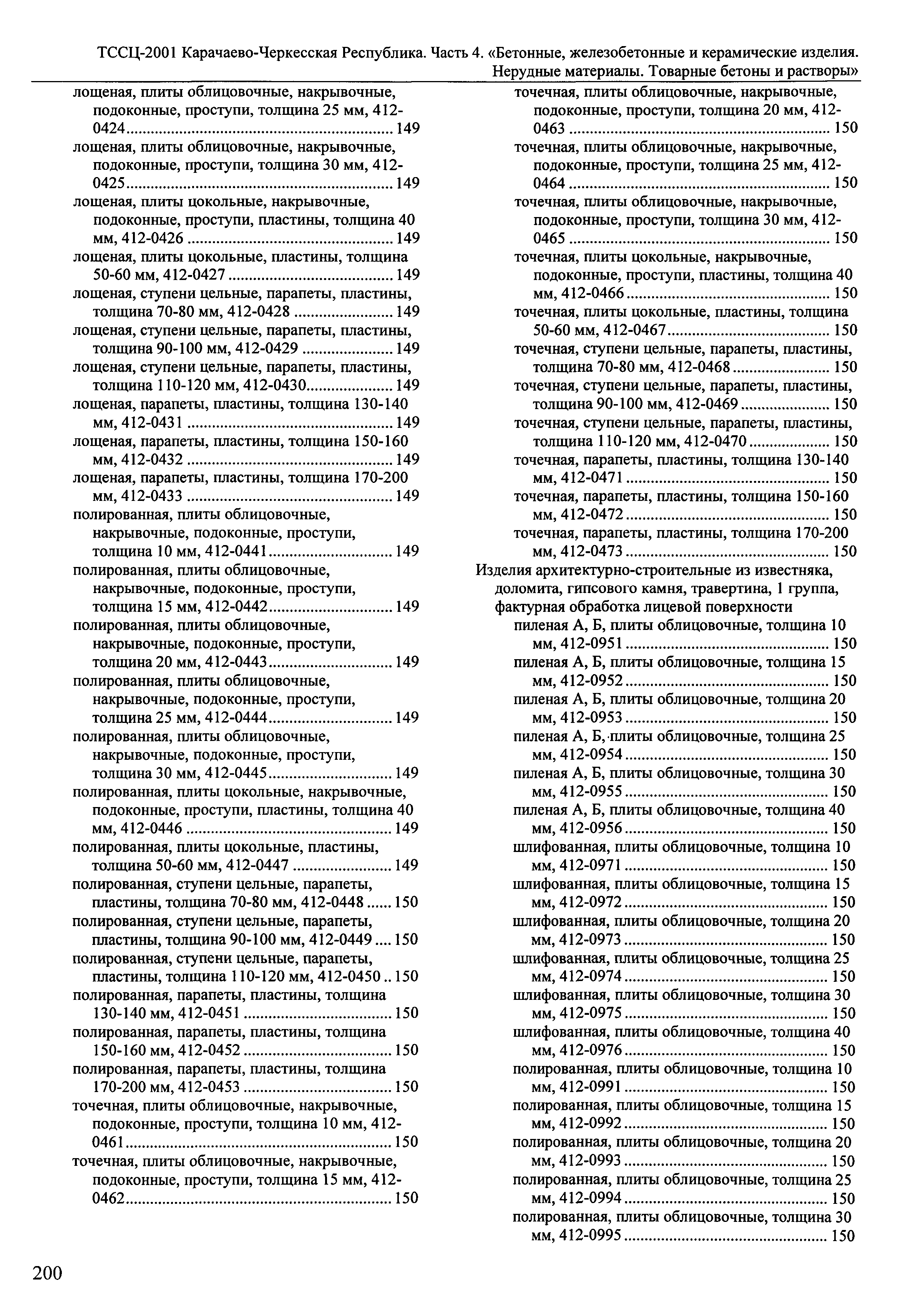 ТССЦ Карачаево-Черкесская Республика 04-2001