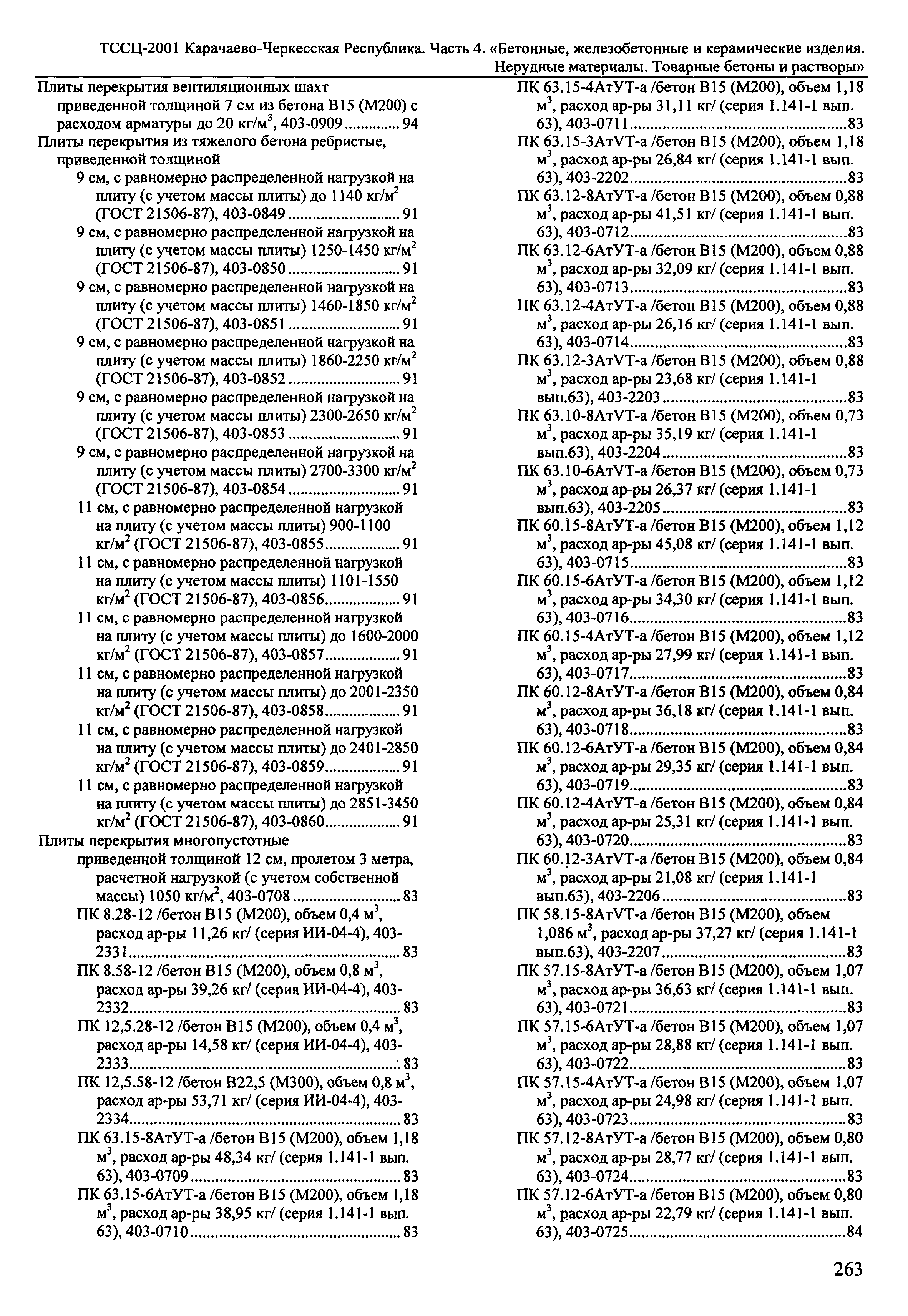 ТССЦ Карачаево-Черкесская Республика 04-2001