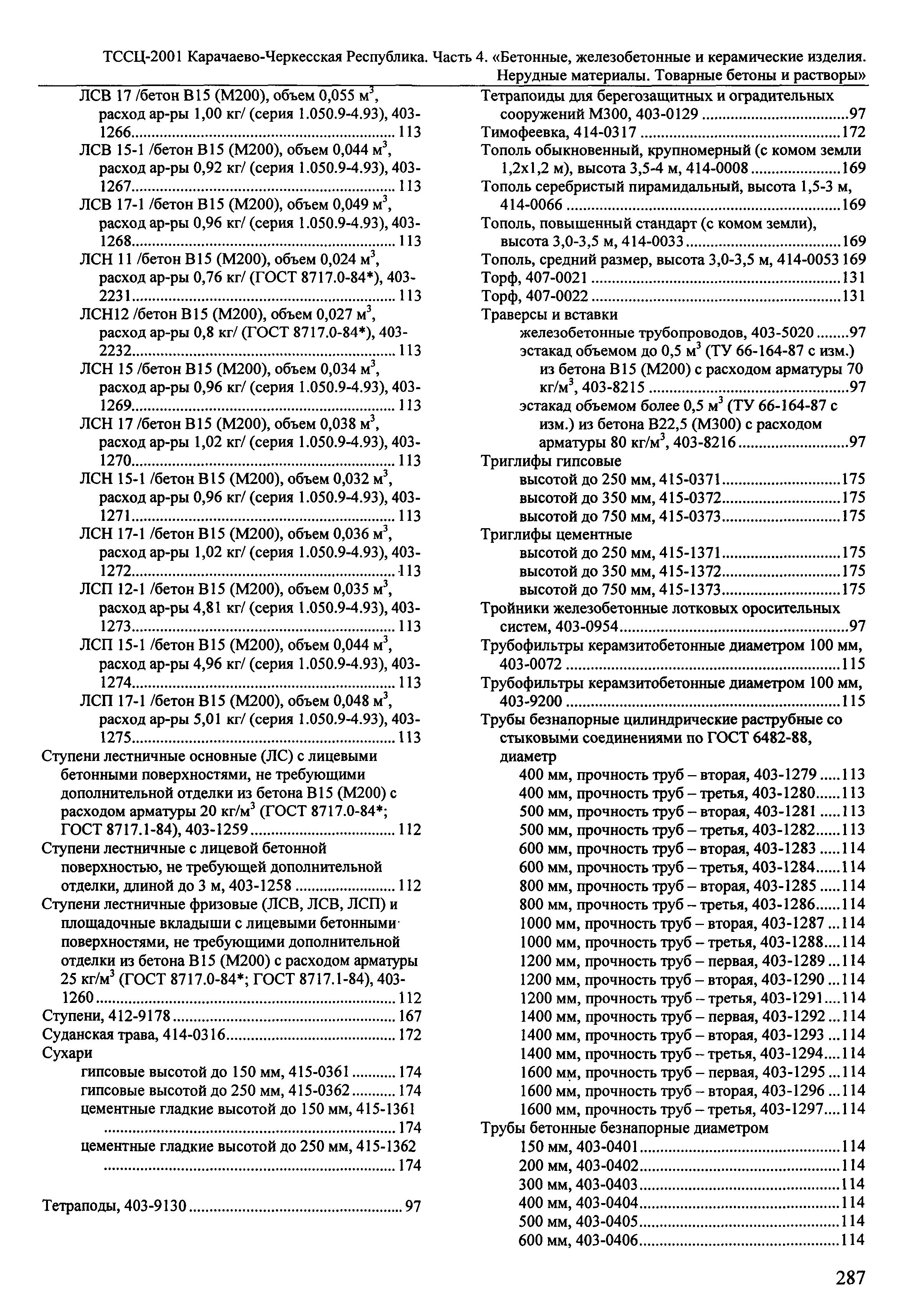 ТССЦ Карачаево-Черкесская Республика 04-2001