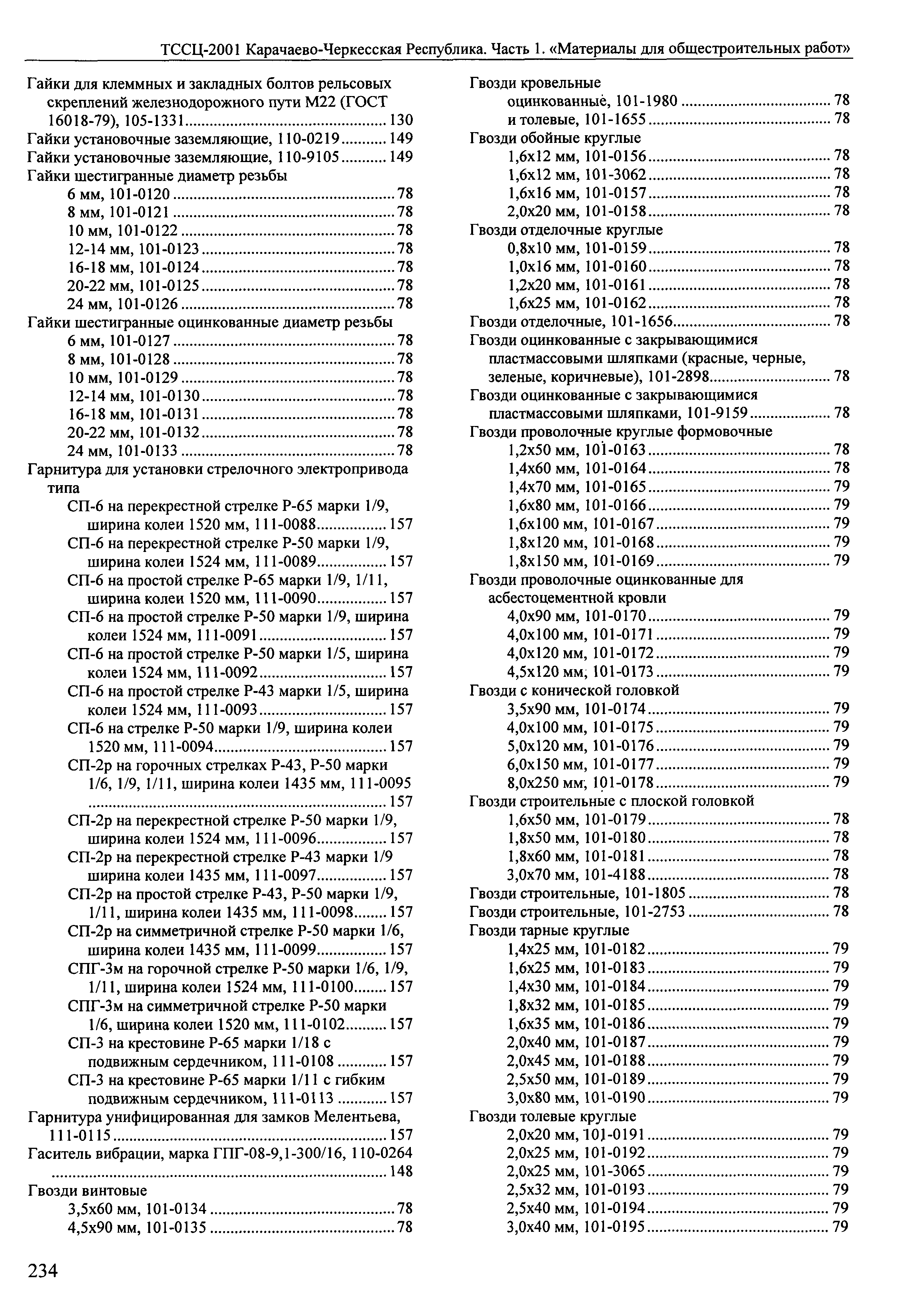 ТССЦ Карачаево-Черкесская Республика 01-2001