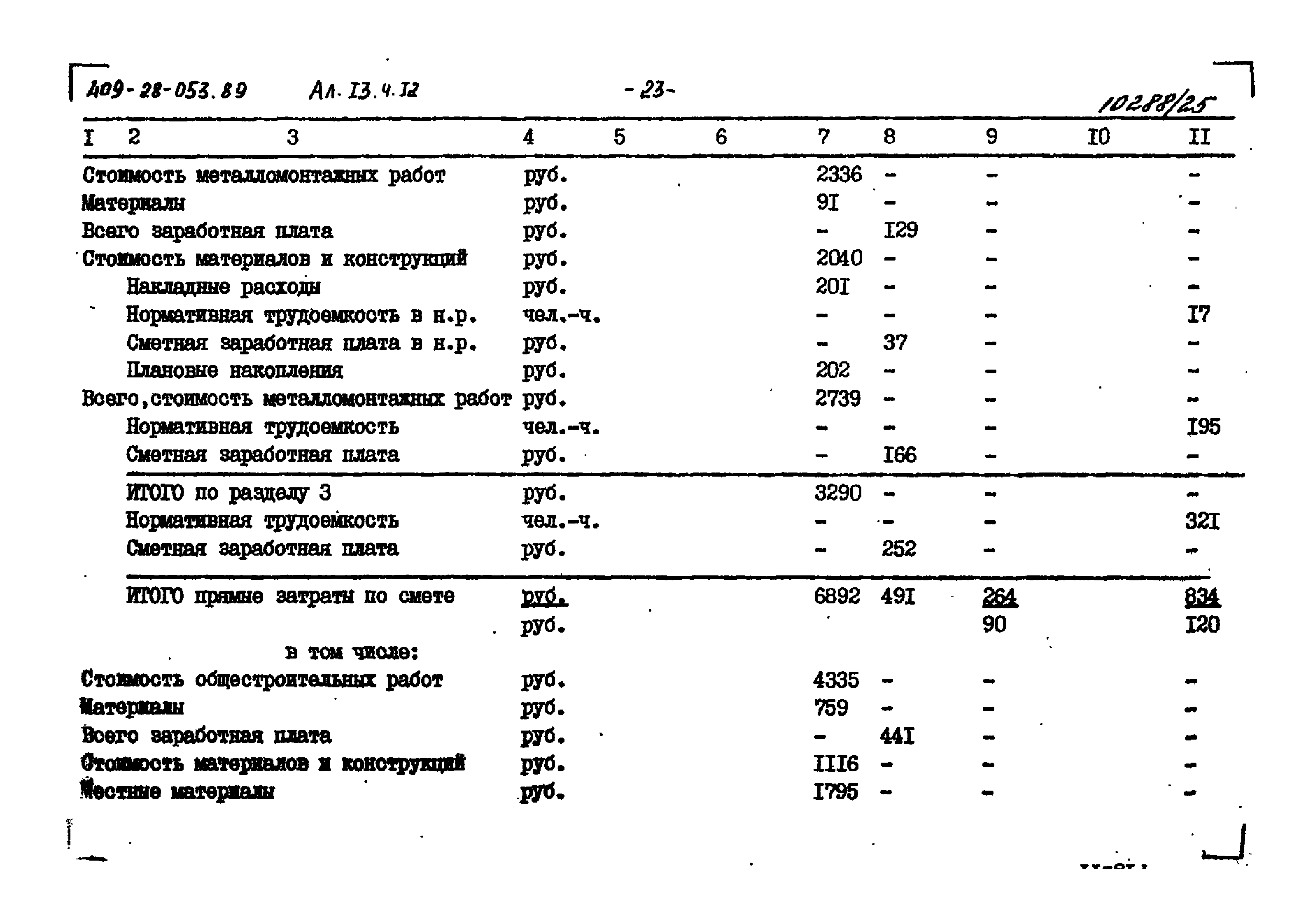 Типовые проектные решения 409-28-053.89