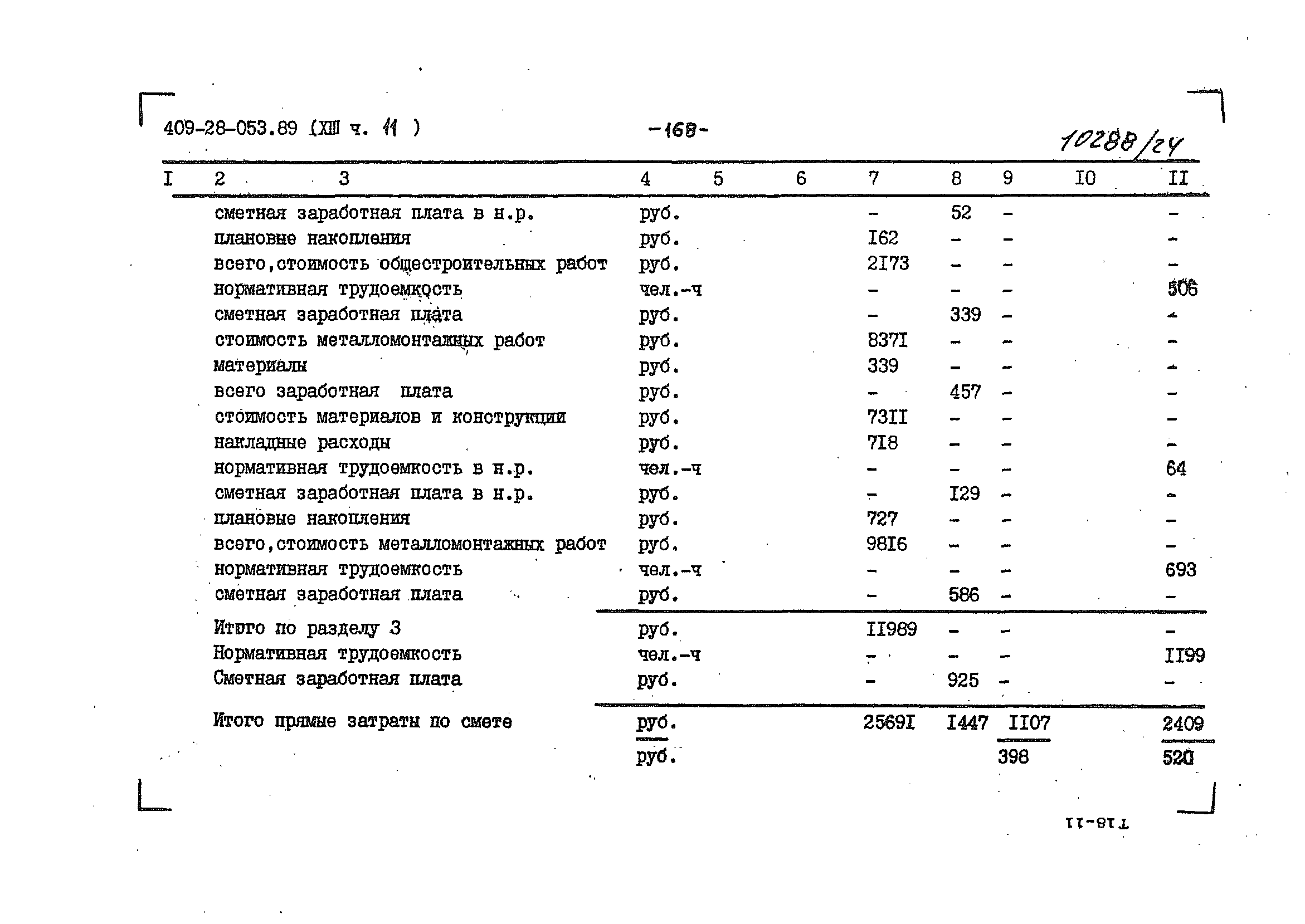 Типовые проектные решения 409-28-053.89