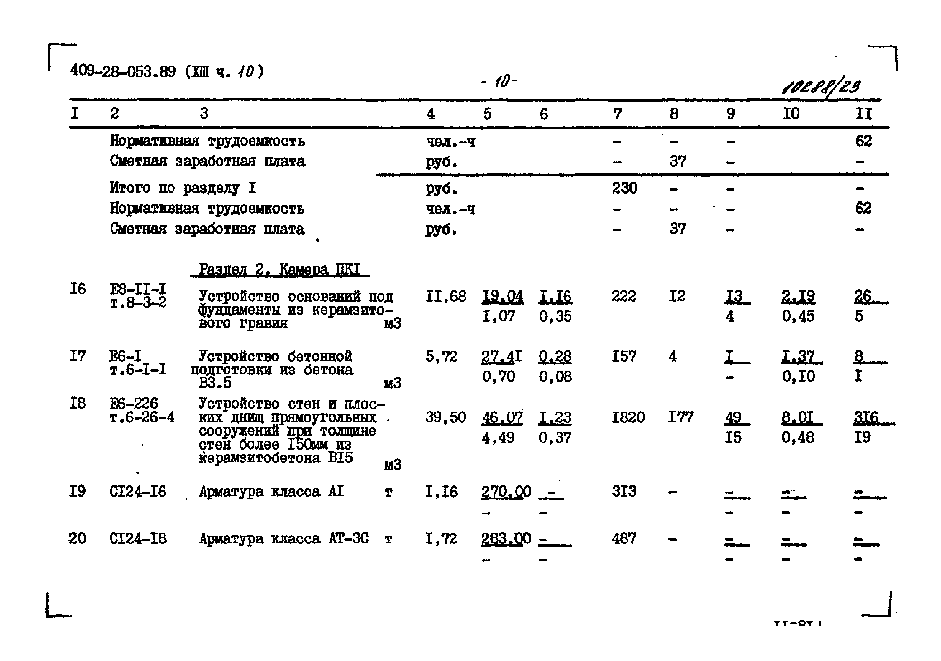 Типовые проектные решения 409-28-053.89