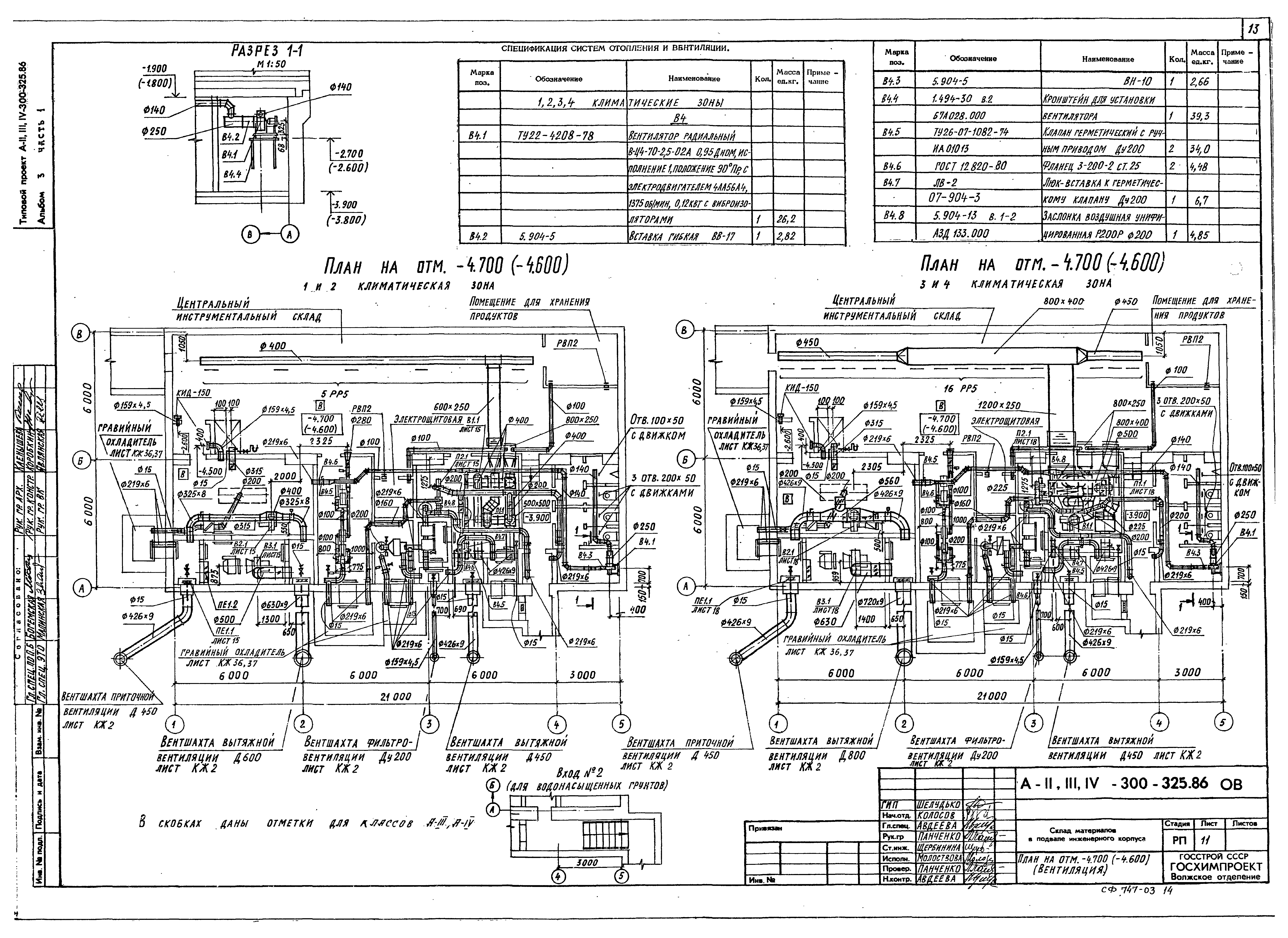 Типовой проект А-II,III,IV-300-326.86