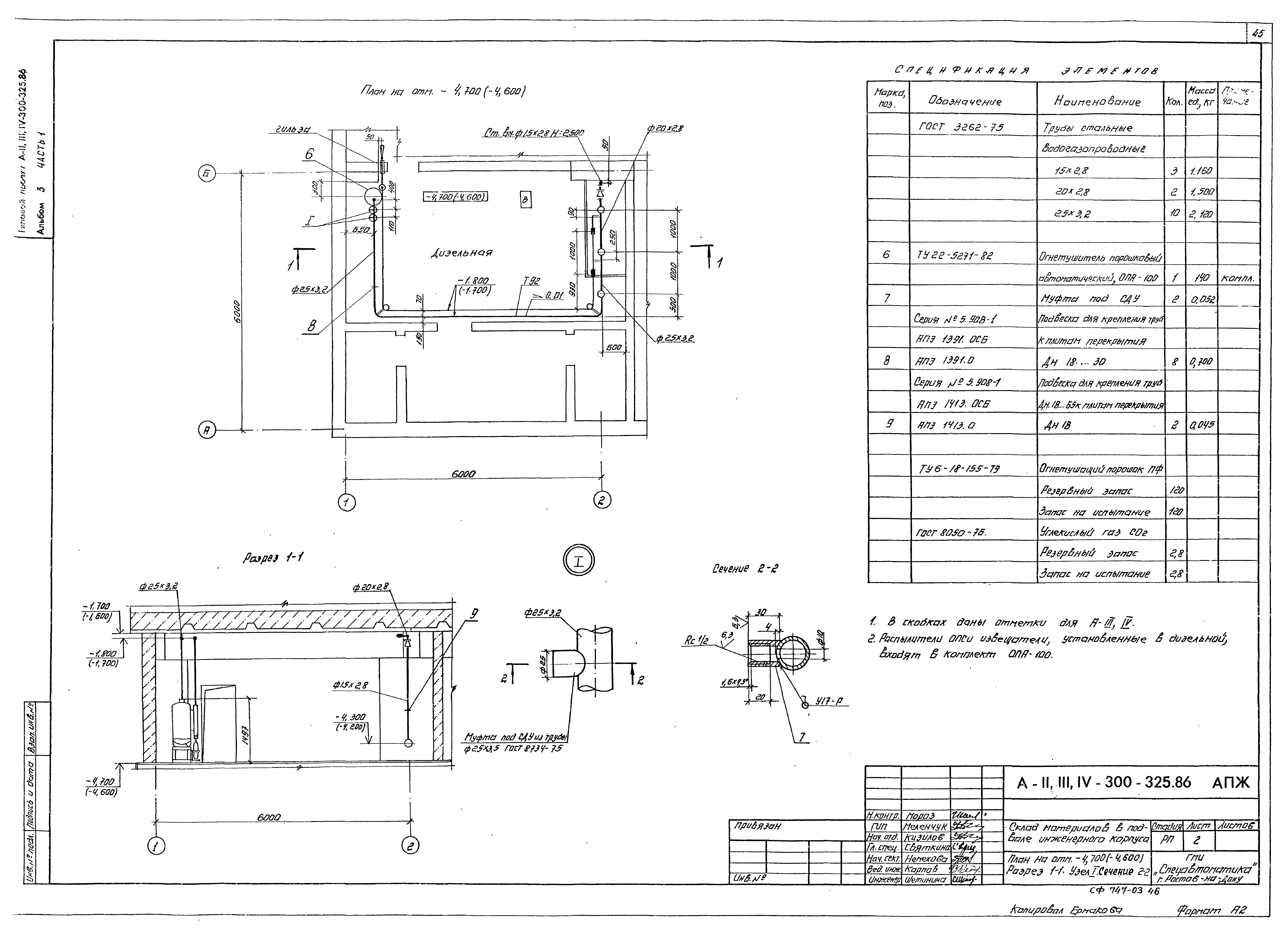 Типовой проект А-II,III,IV-300-326.86