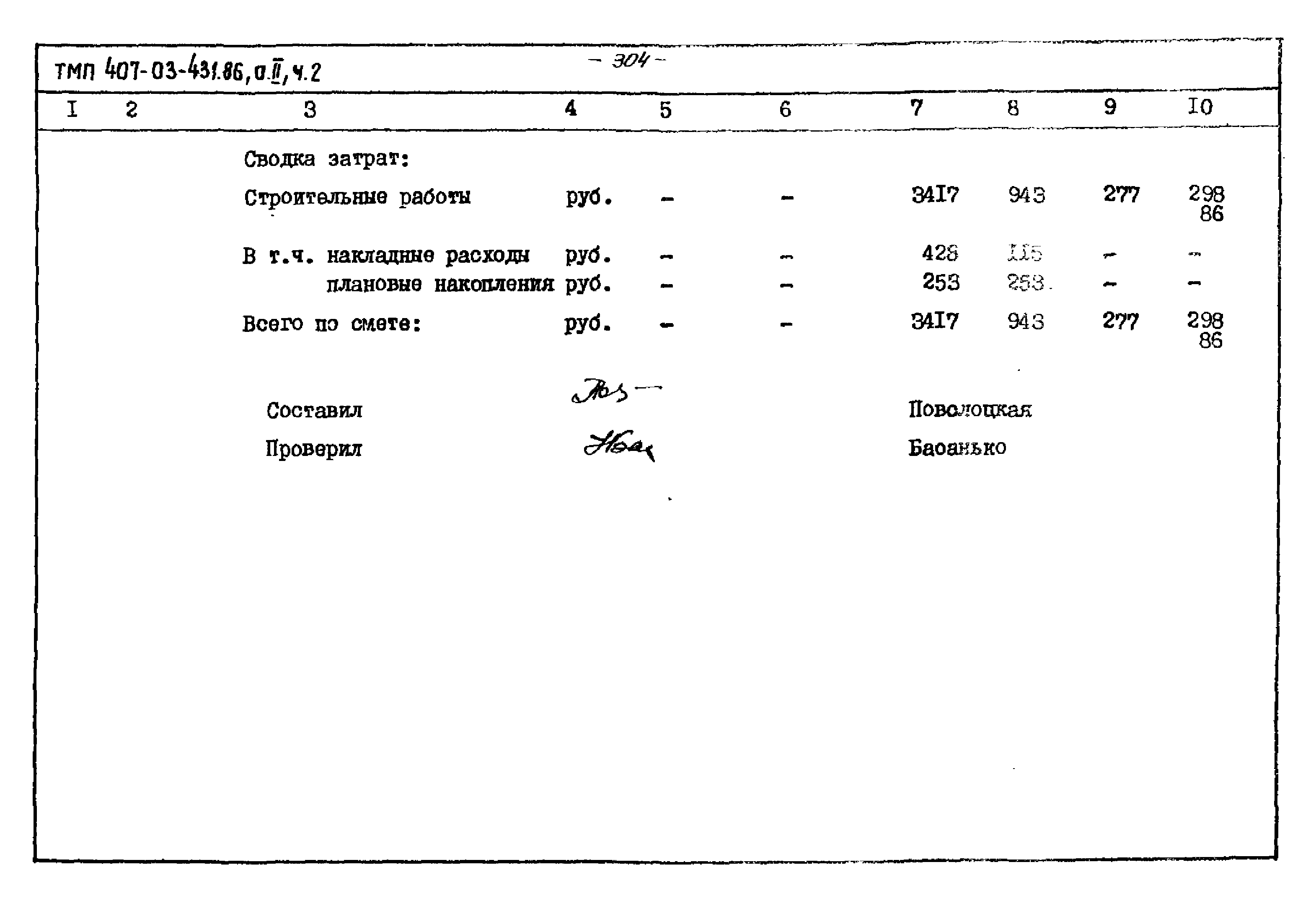 Типовые материалы для проектирования 407-03-431.86