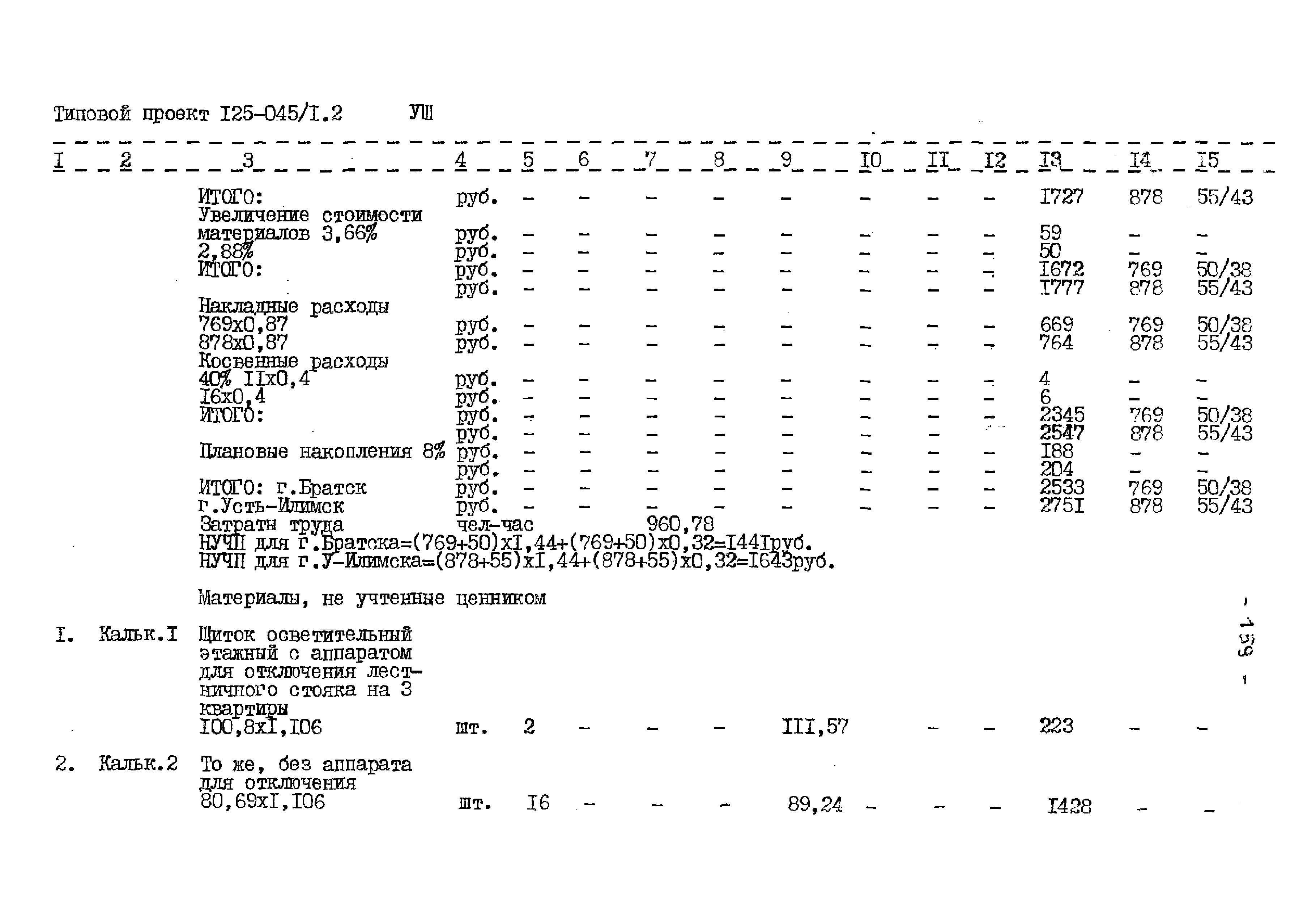 Типовой проект 125-045/1.2