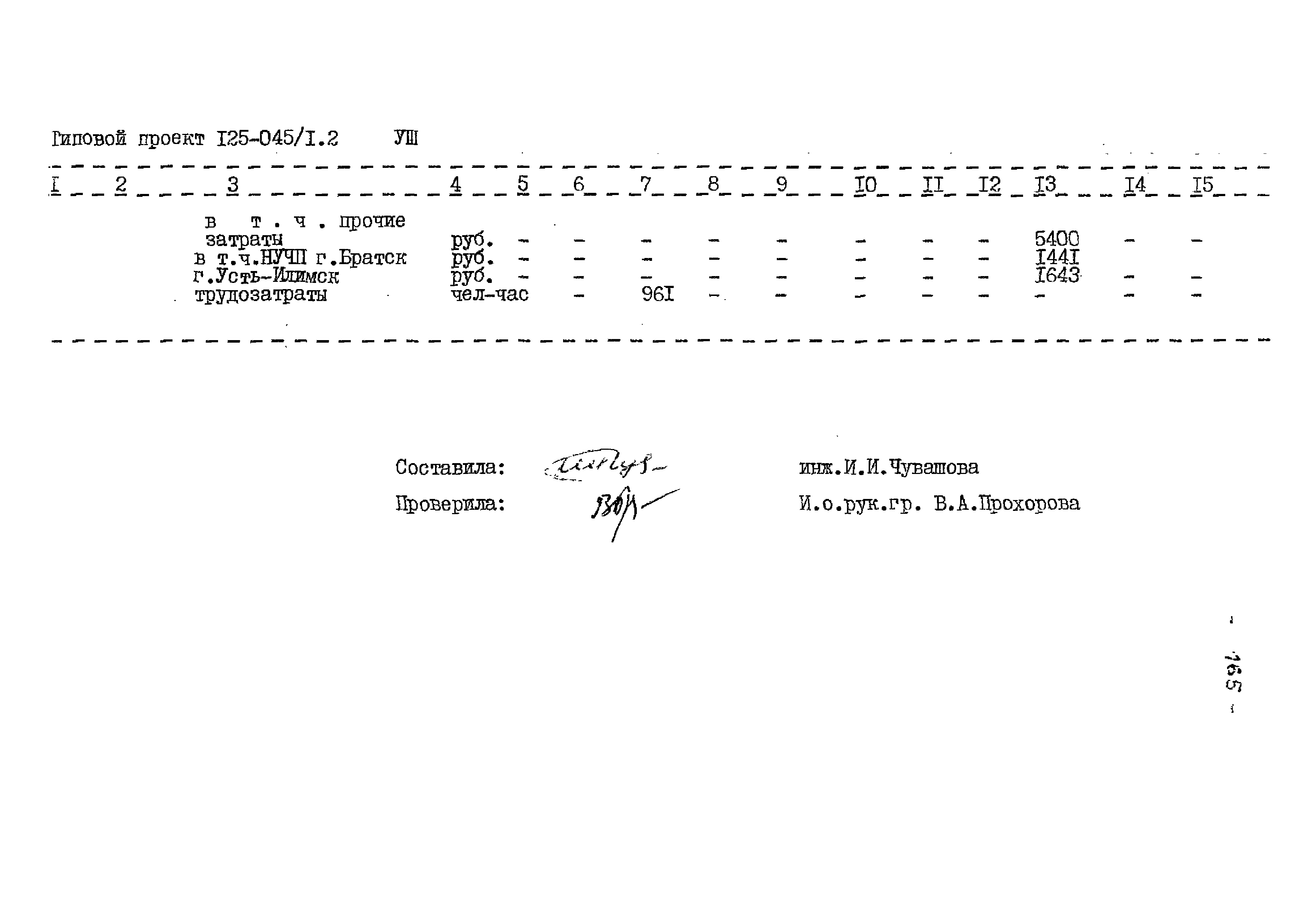 Типовой проект 125-045/1.2