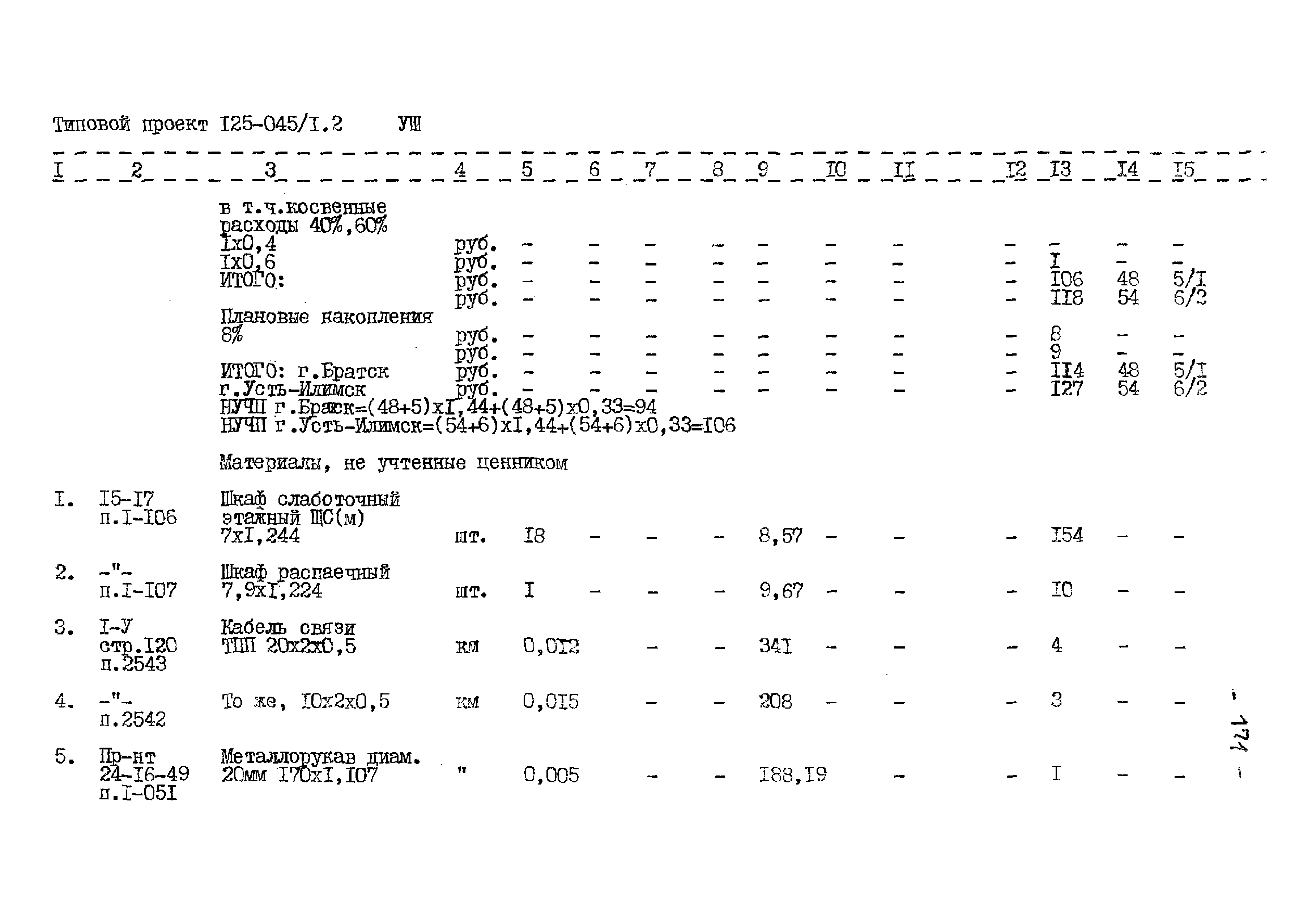 Типовой проект 125-045/1.2