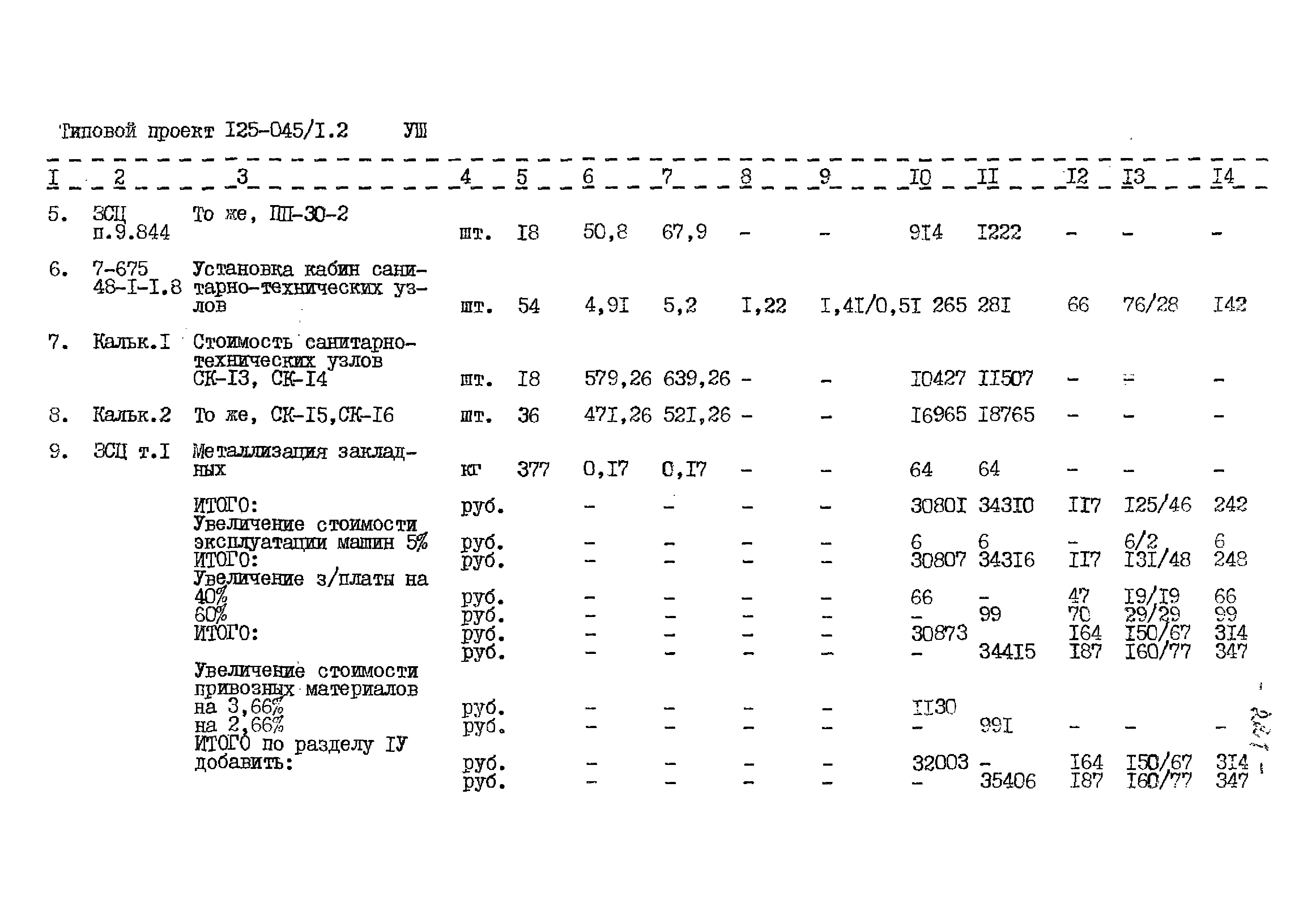 Типовой проект 125-045/1.2