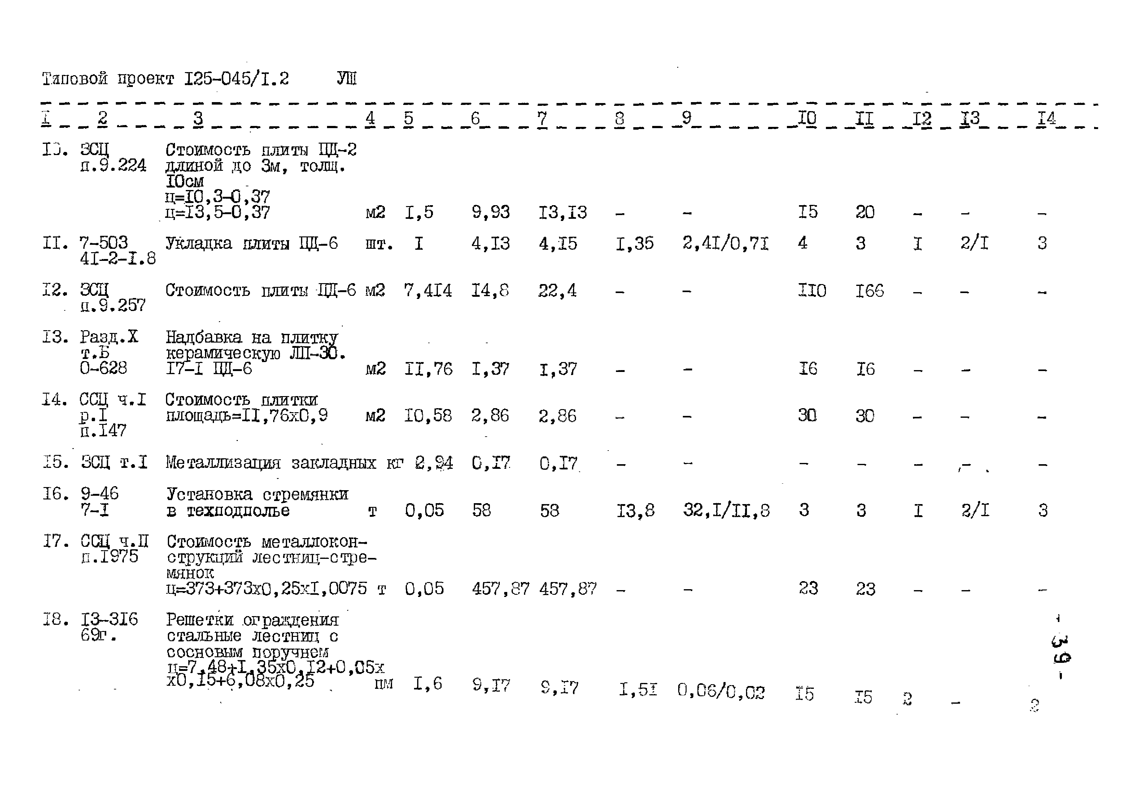 Типовой проект 125-045/1.2