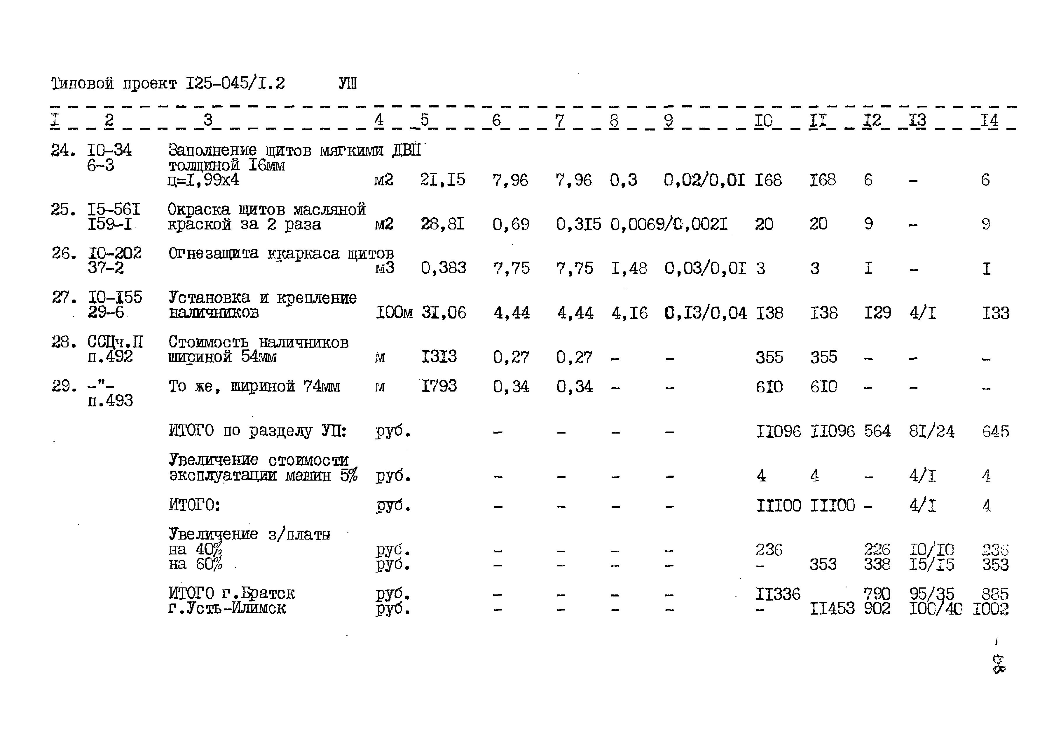 Типовой проект 125-045/1.2