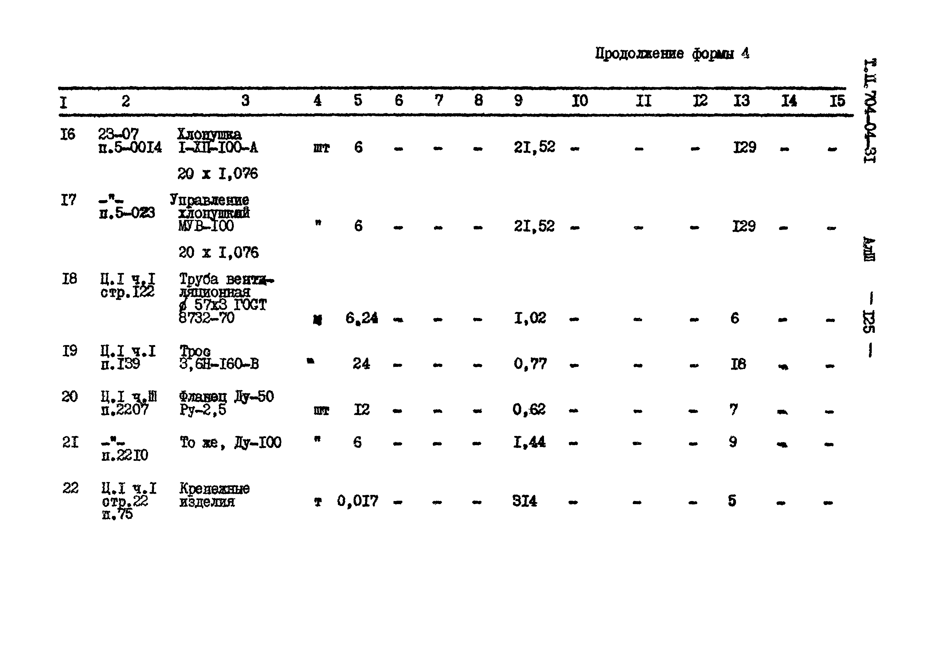 Типовые проектные решения 704-04-31