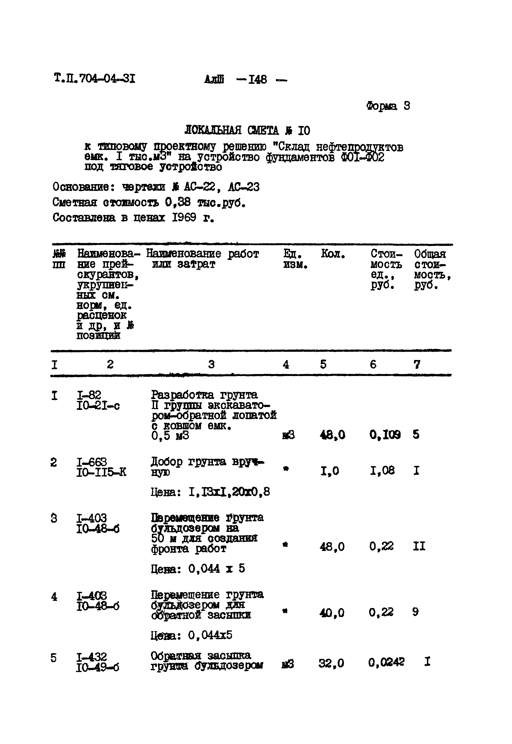 Типовые проектные решения 704-04-31