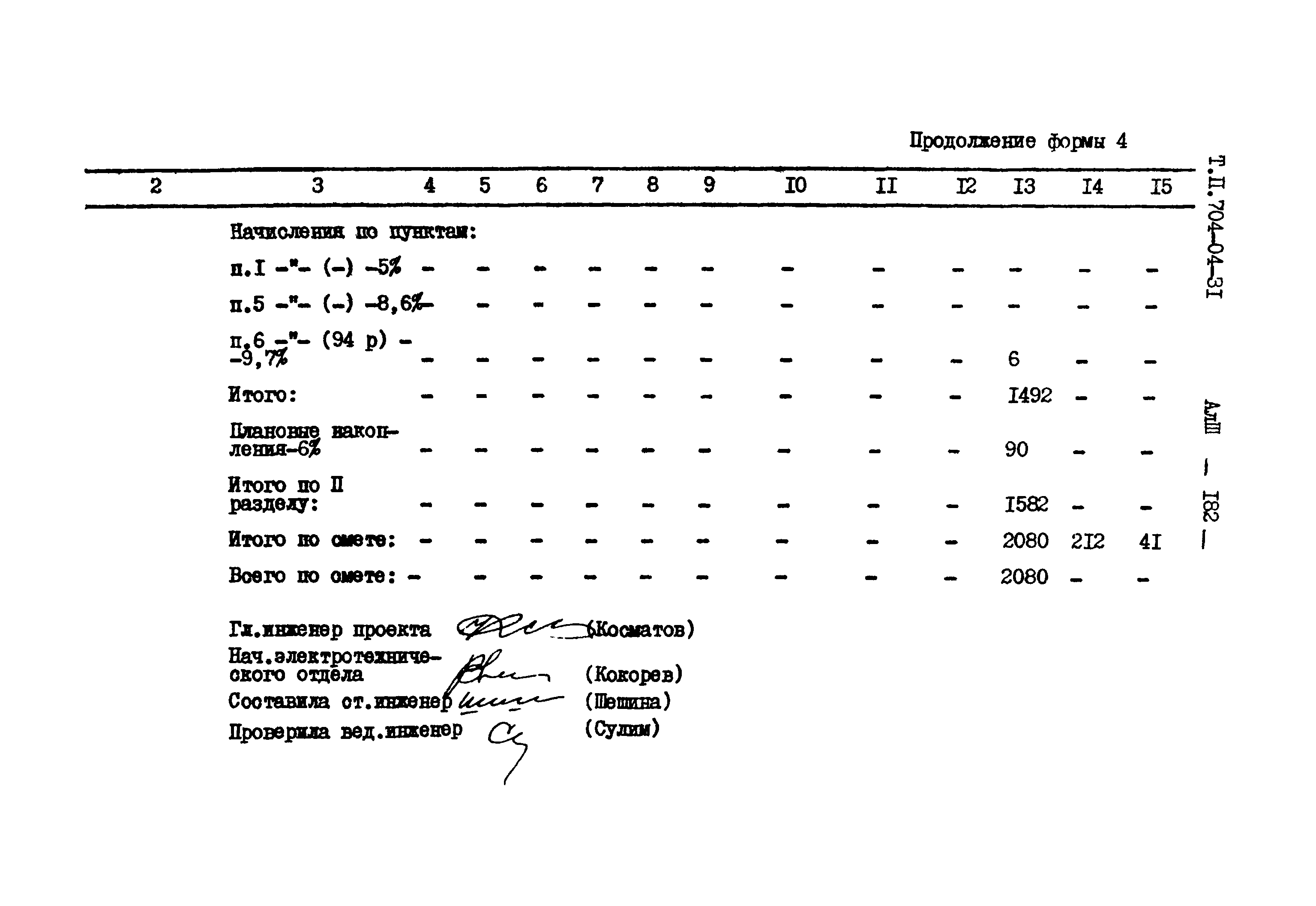 Типовые проектные решения 704-04-31