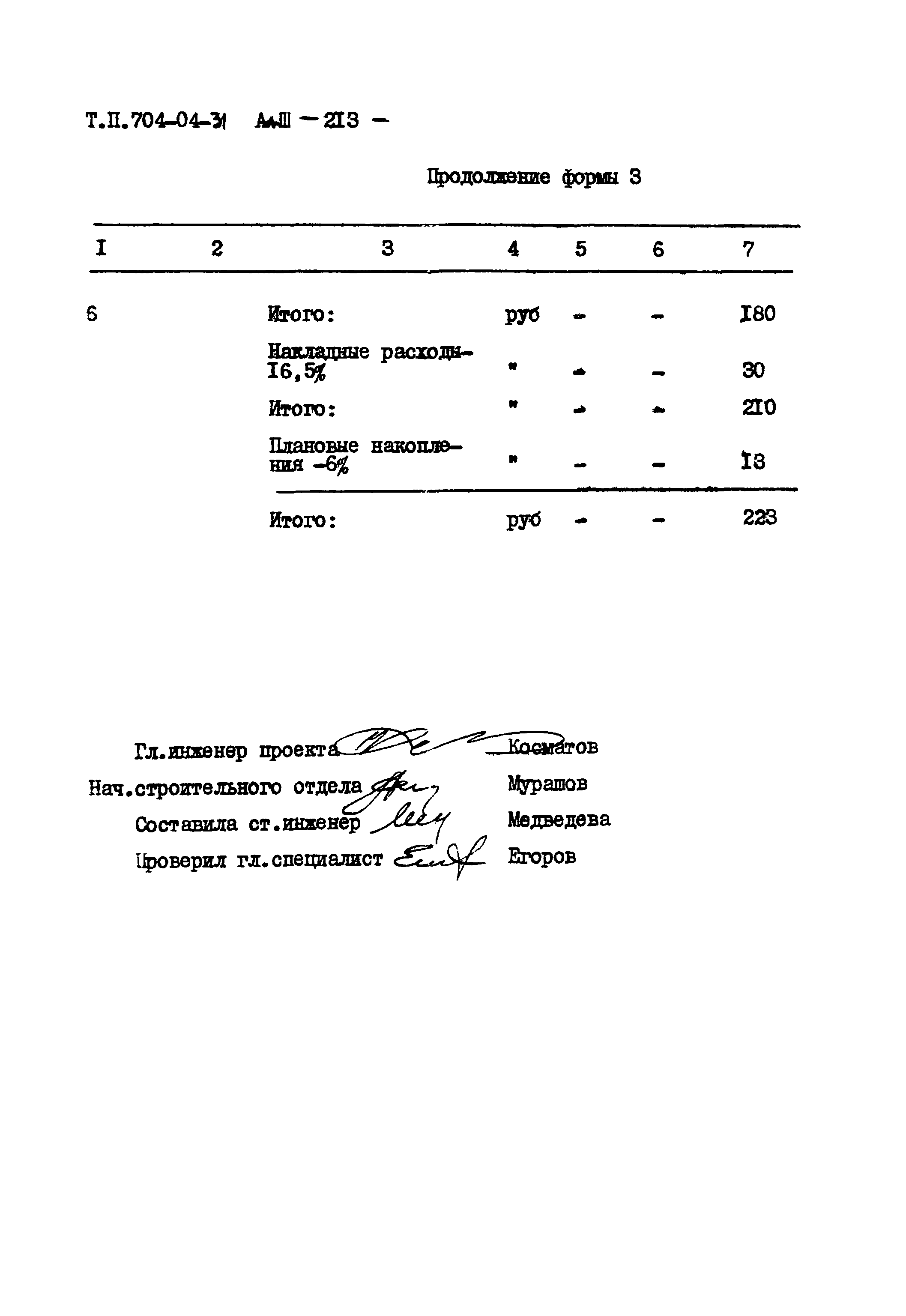 Типовые проектные решения 704-04-31