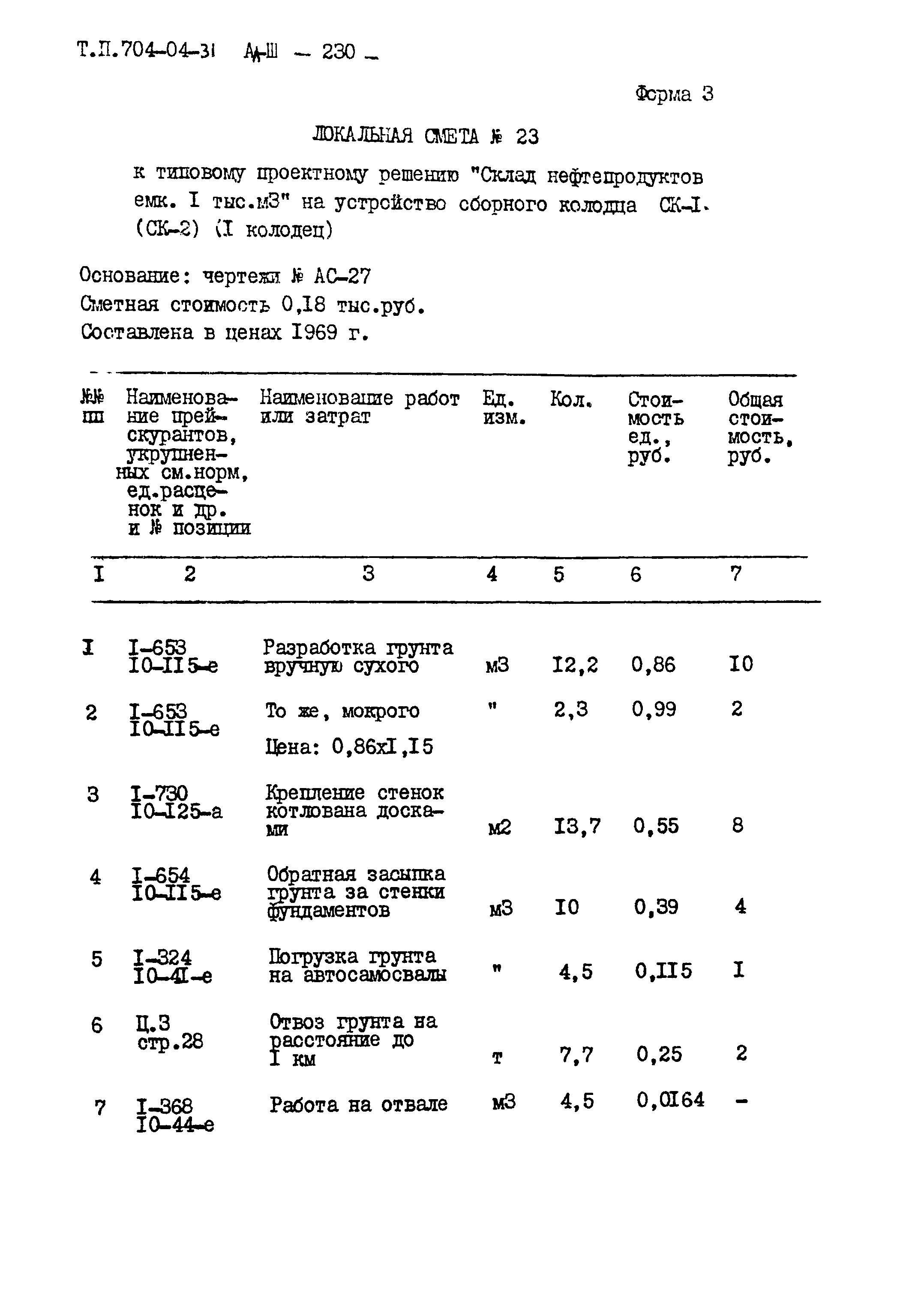 Типовые проектные решения 704-04-31