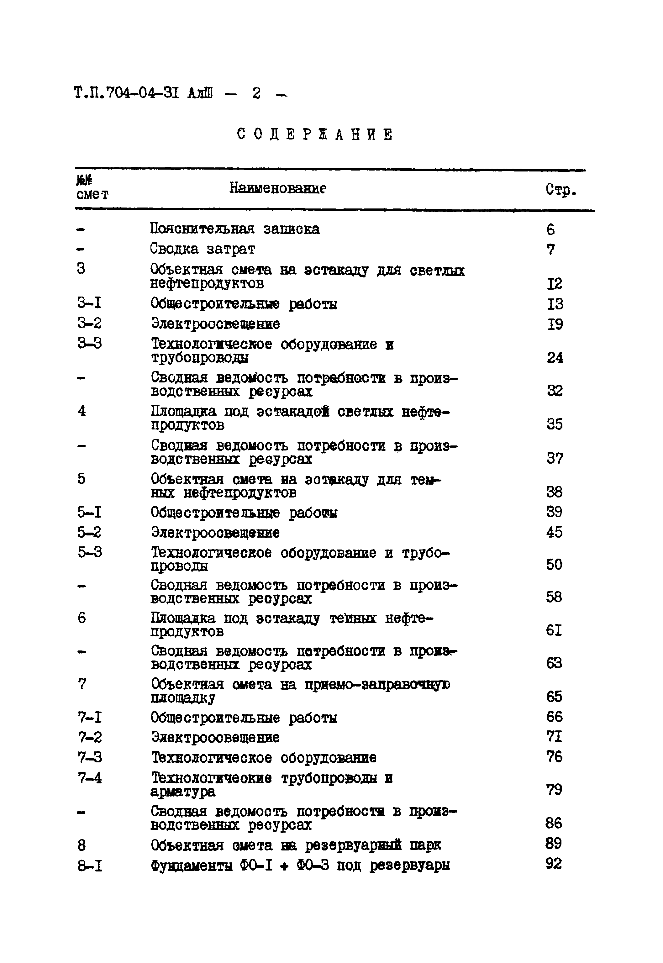 Типовые проектные решения 704-04-31