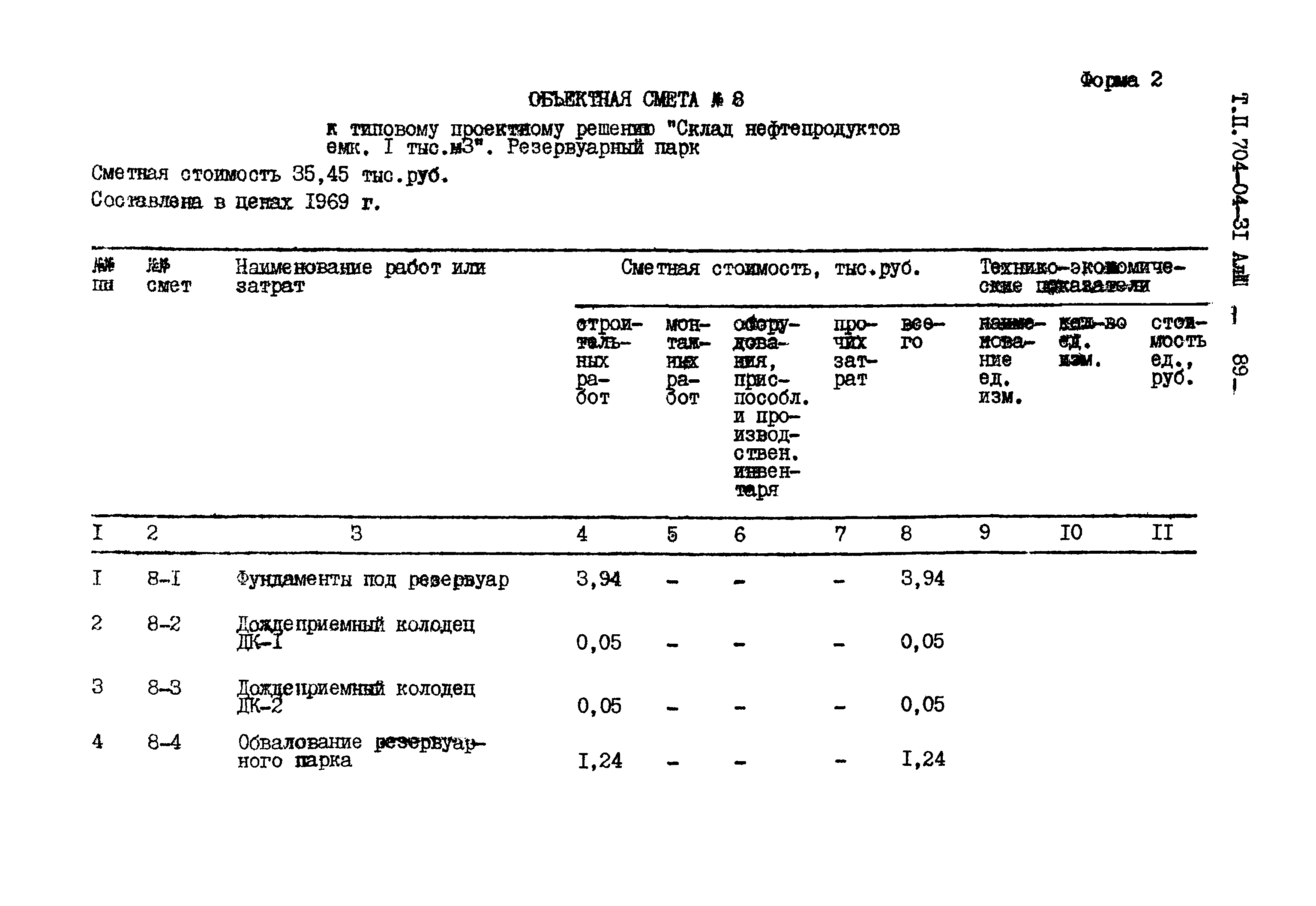 Типовые проектные решения 704-04-31