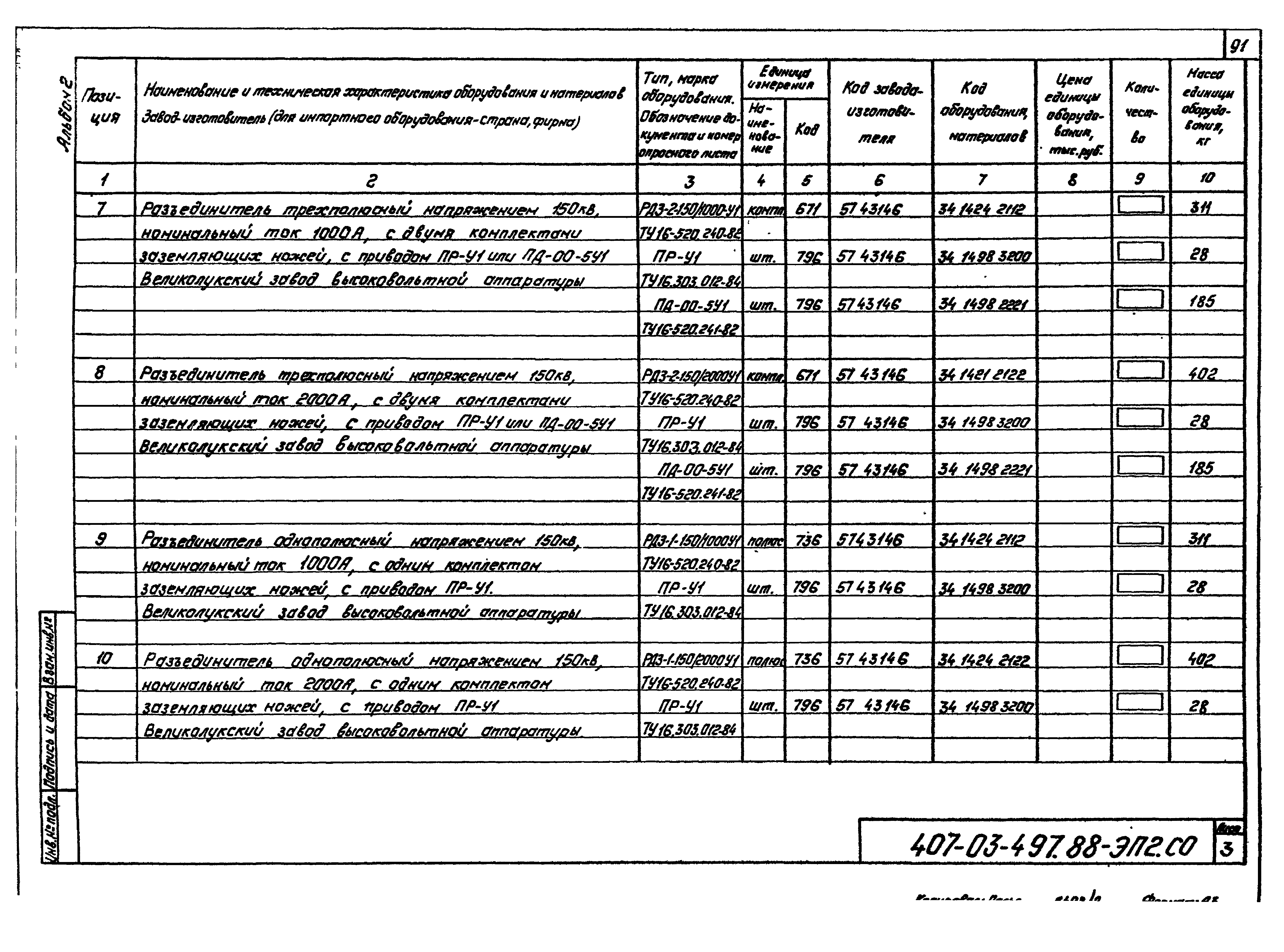 Типовые материалы для проектирования 407-03-497.88