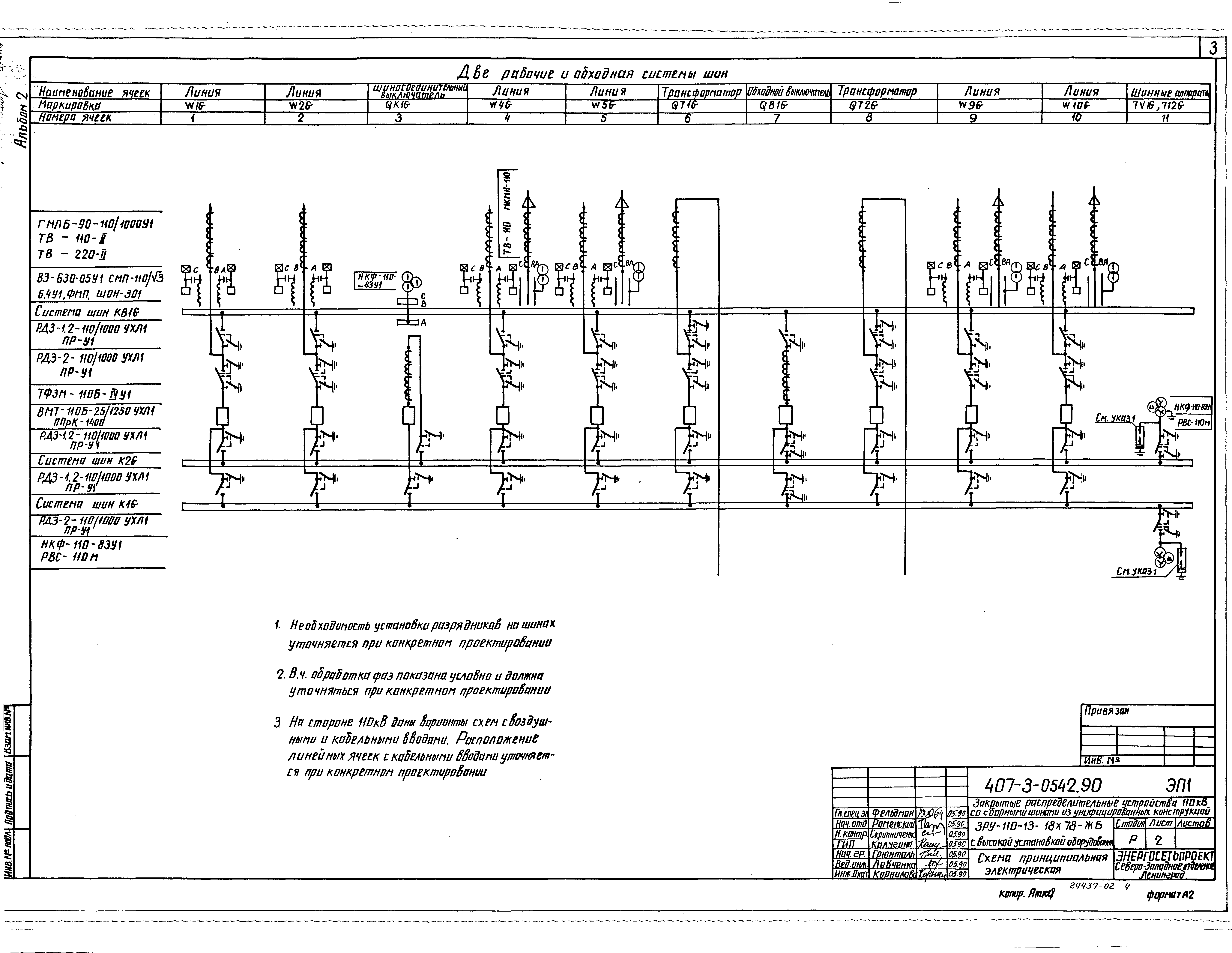 Типовые проектные решения 407-3-0542.90