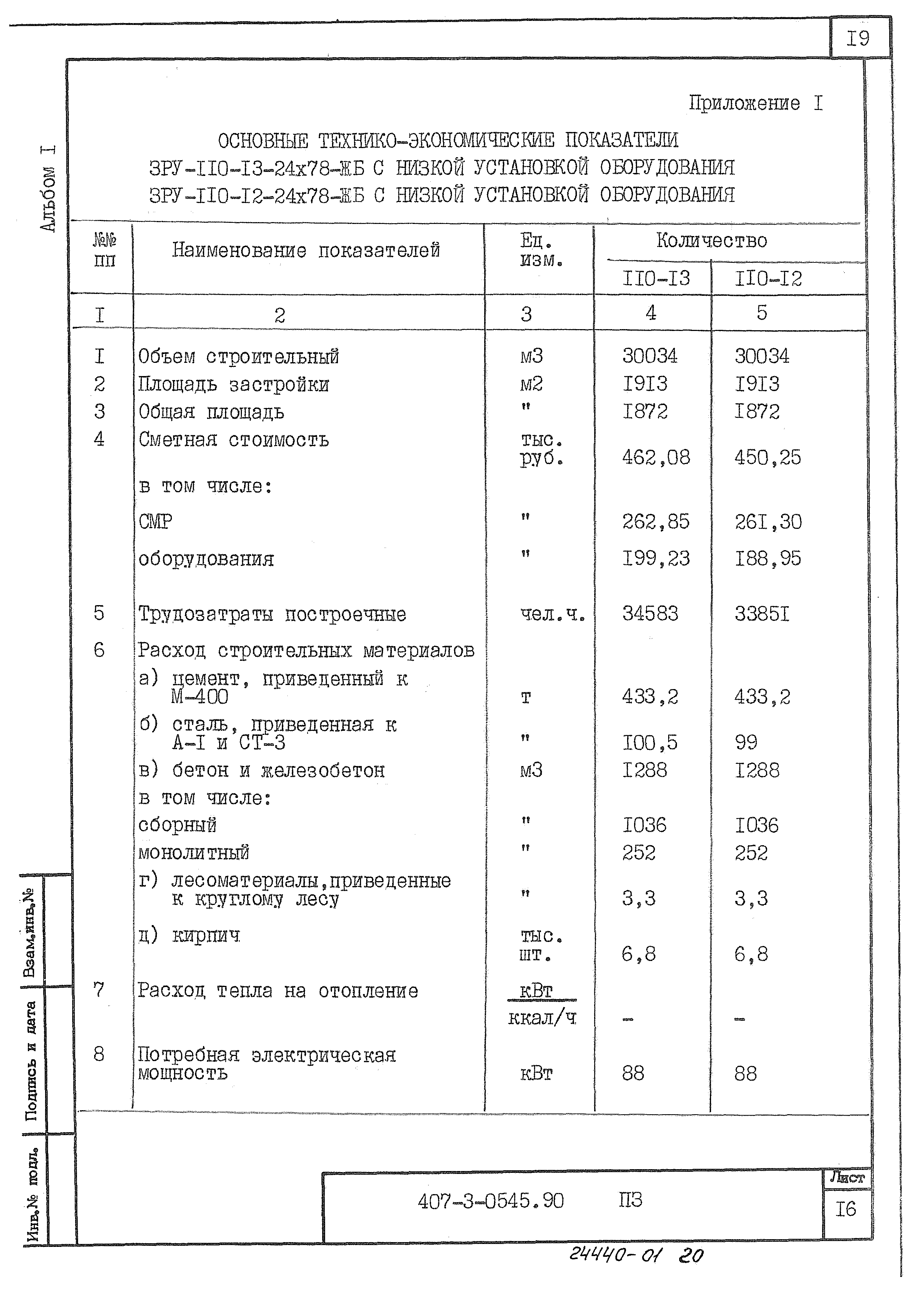 Типовые проектные решения 407-3-0545.90