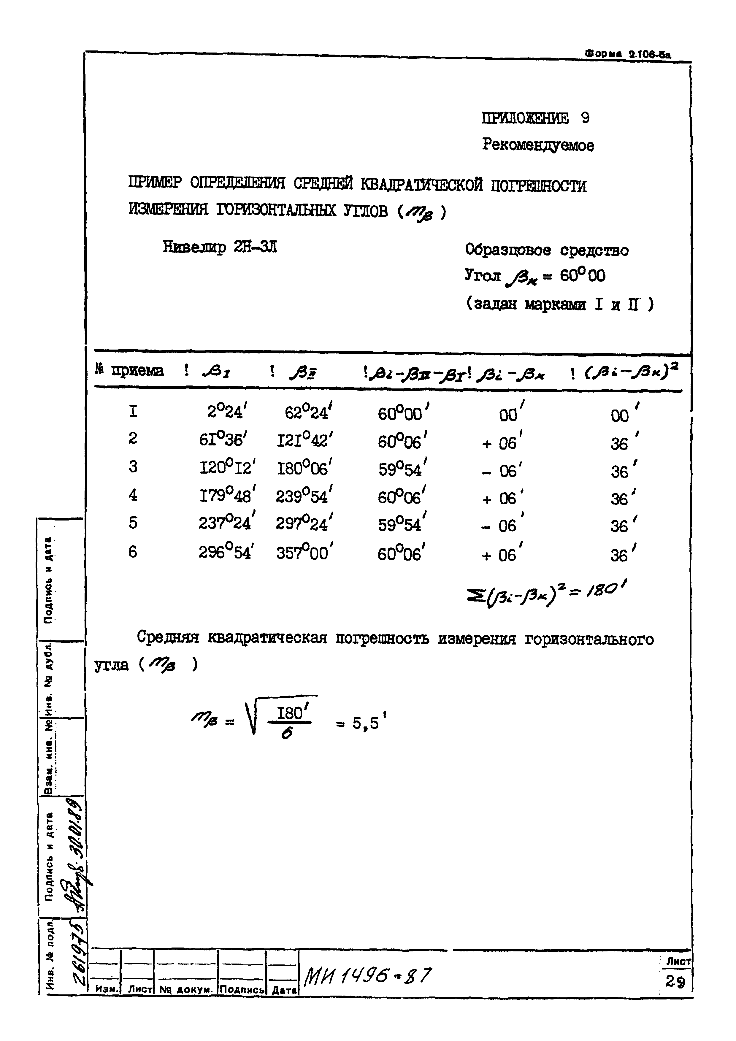 МИ 1496-87