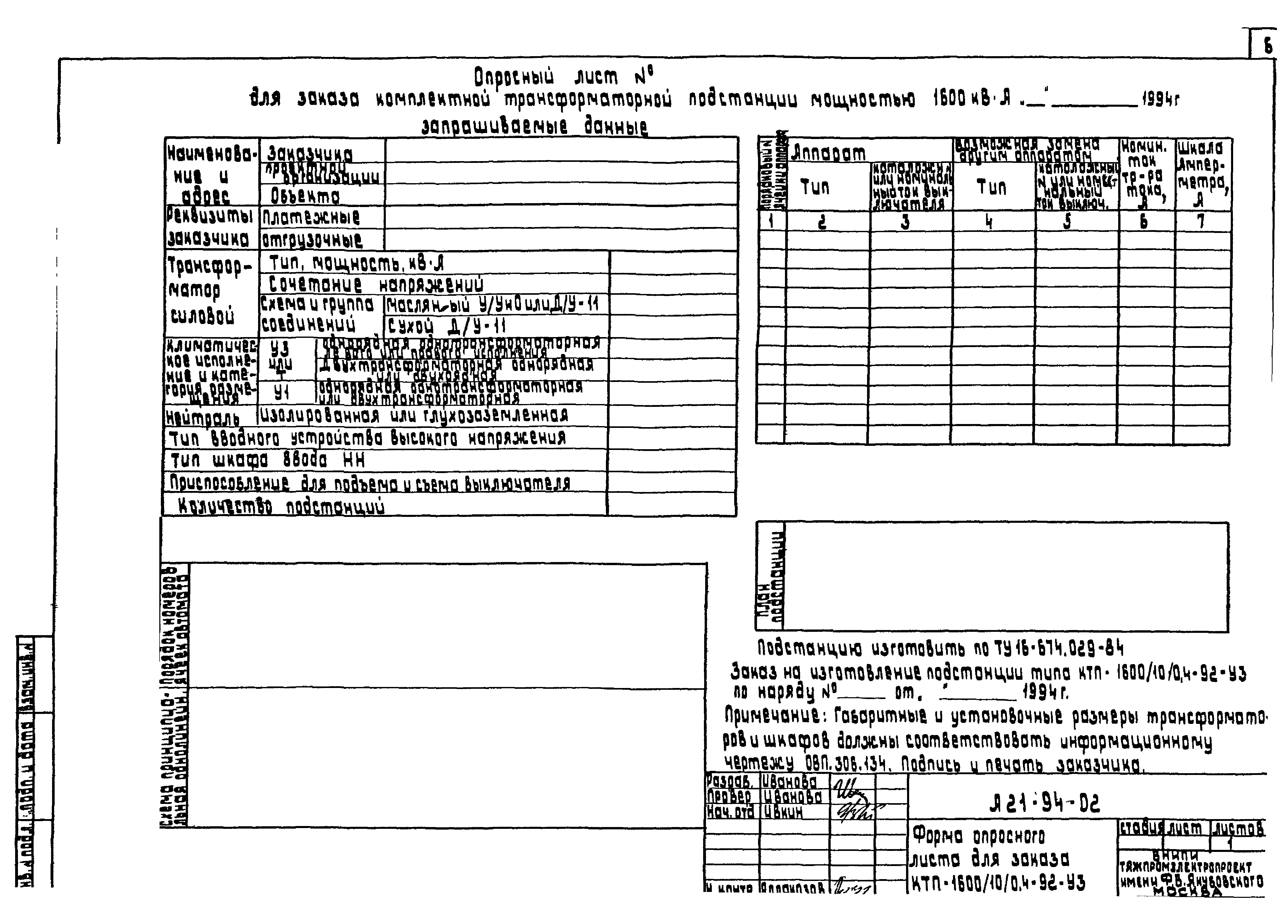 Шифр А21-94