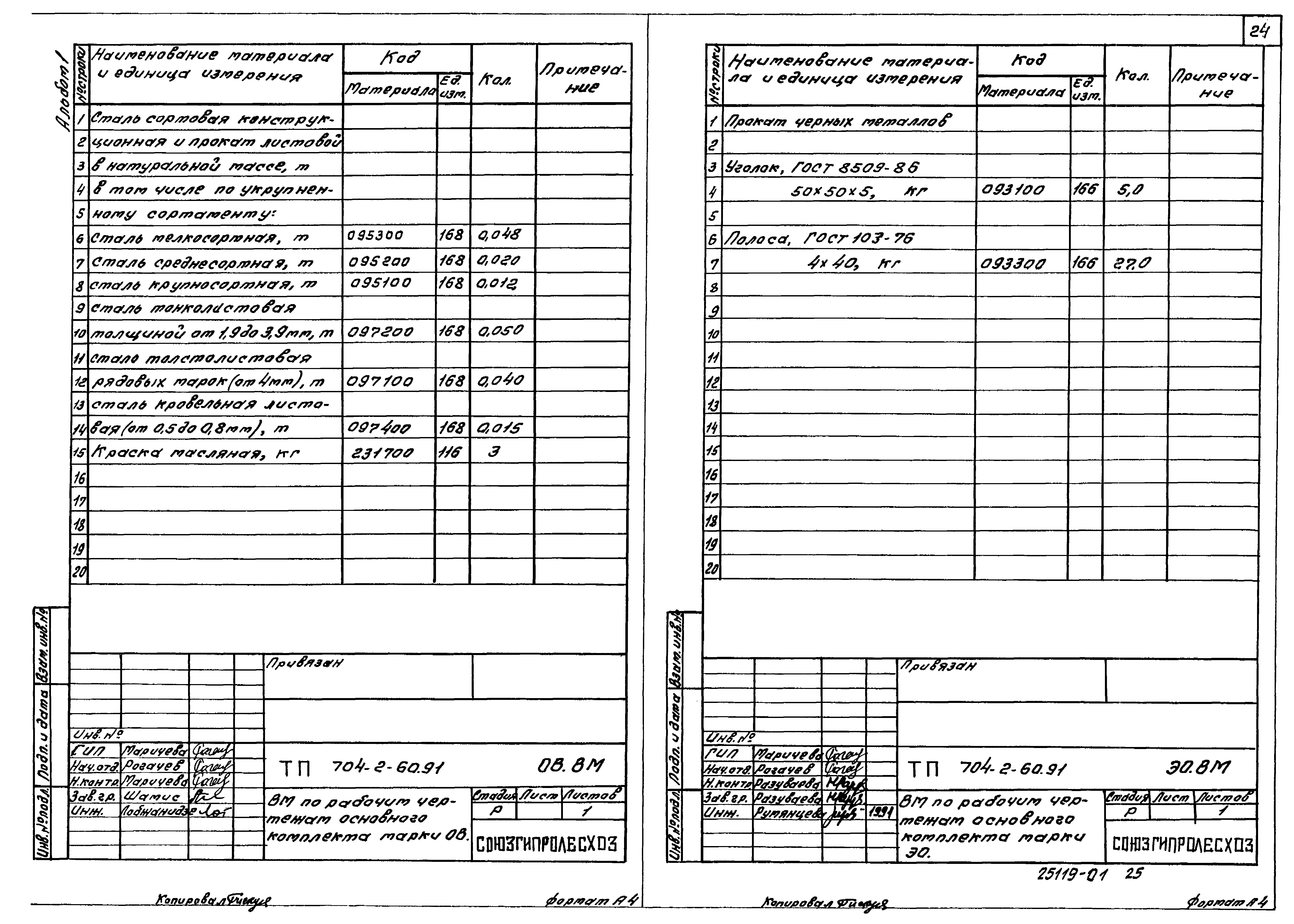 Типовой проект 704-2-60.91