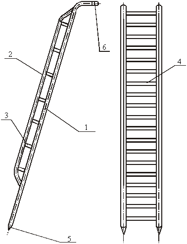 Металлическая приставная лестница своими руками